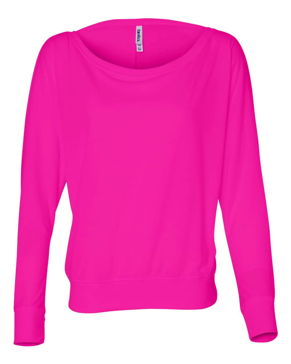 BELLA + CANVAS Women’s Flowy Off Shoulder Long Sleeve Tee - Image 3