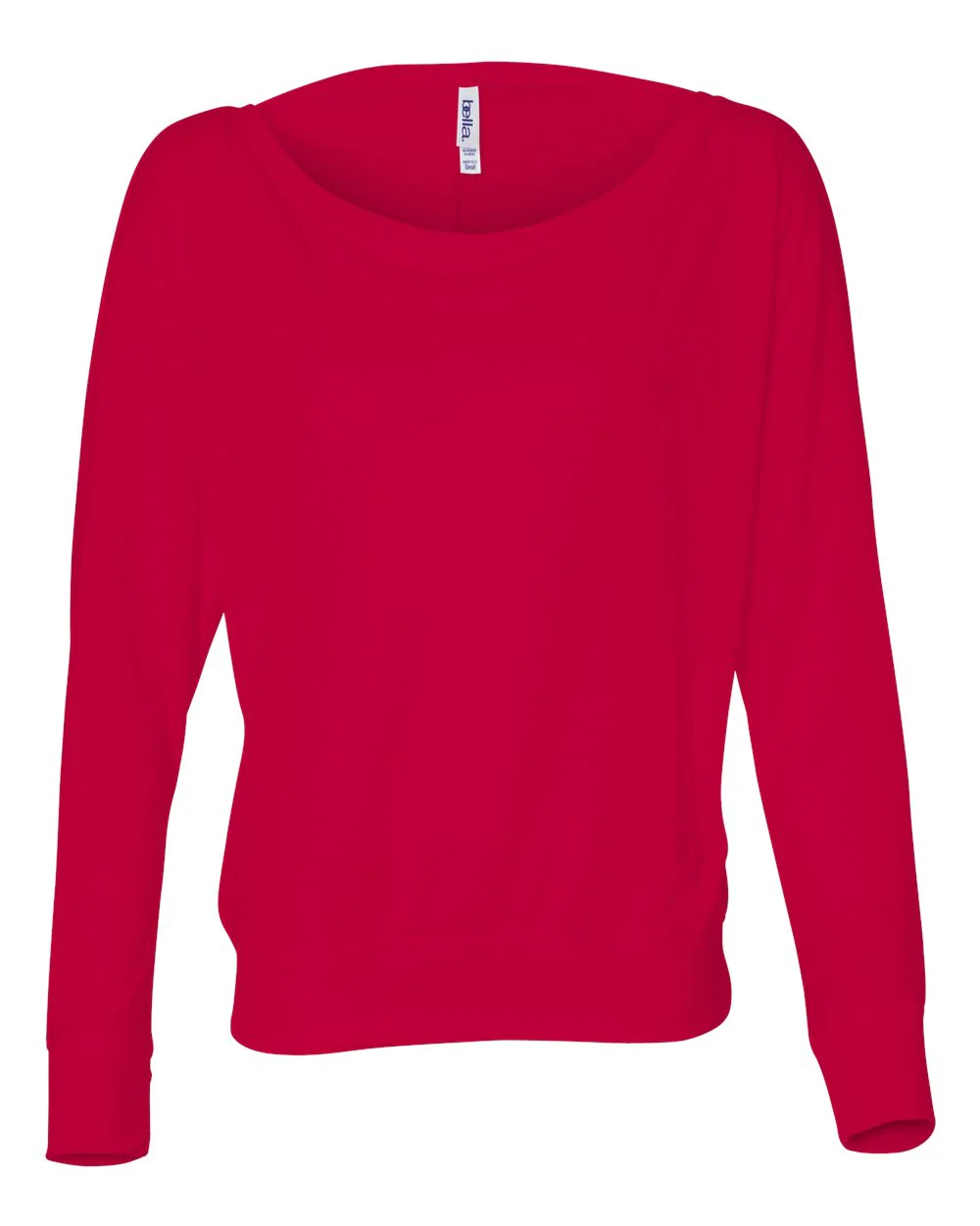 BELLA + CANVAS Women’s Flowy Off Shoulder Long Sleeve Tee - Image 4