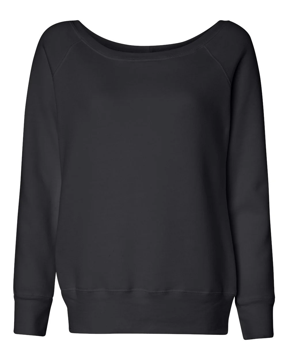 BELLA + CANVAS Women’s Sponge Fleece Wide Neck Sweatshirt - Image 3