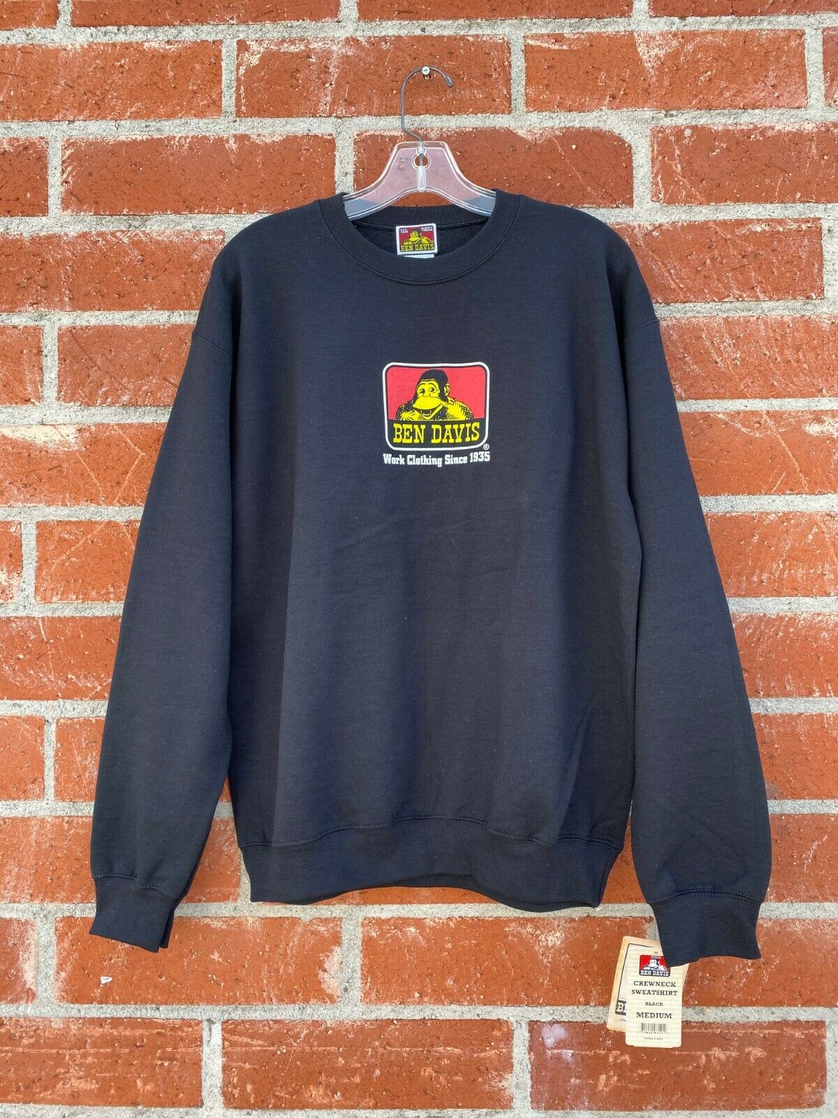 Ben Davis Crew Neck Sweatshirt - Black - (9035) - Image 3