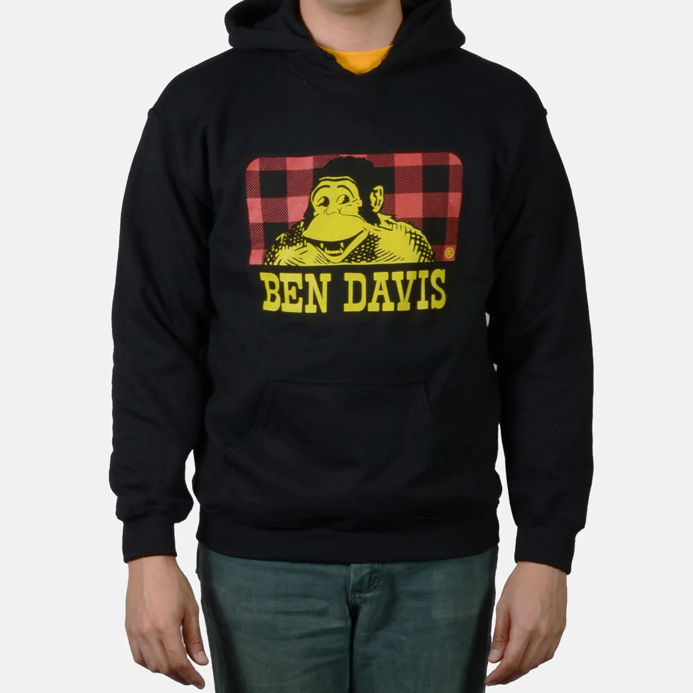 Ben Davis - Lumberjack Gorilla Logo Pullover Hooded Sweatshirt - Black - (9036)