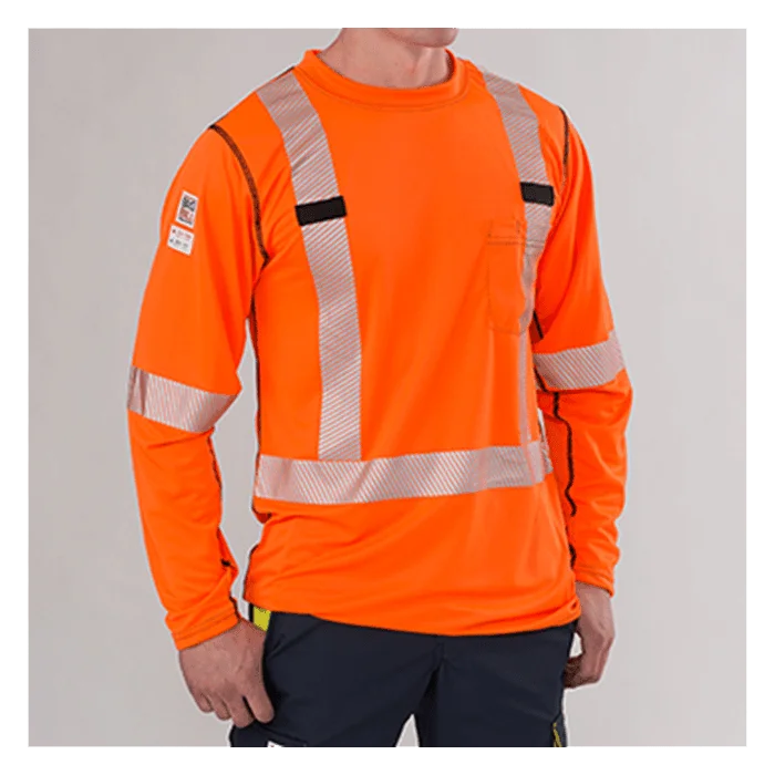 Big Bill High Visibility Long-Sleeve Athletic Performance T-shirt -RT55HVK5 - Image 6