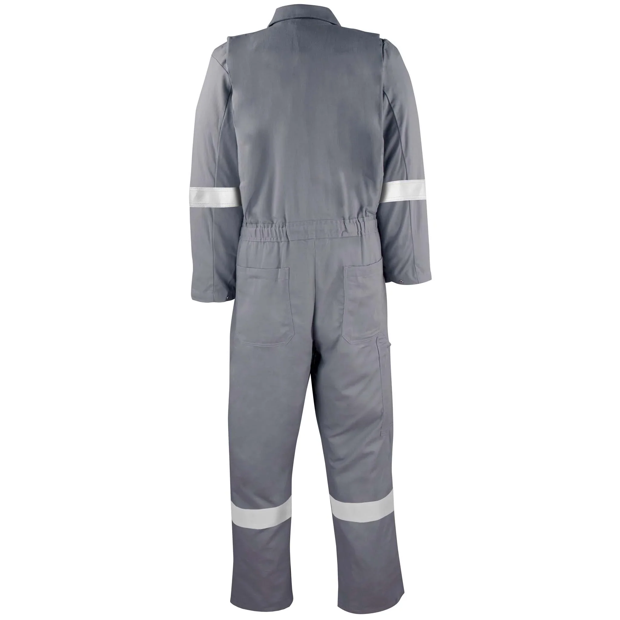 Big Bill Flame Resistant High Visibility Industrial Coverall with Reflective Material 7 oz - Gray -TX1308US7 - Image 2