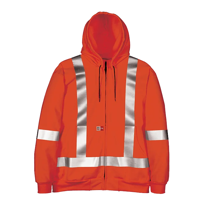 Big Bill Flame Resistant Zip-Front Sweatshirt with Detachable Hood and Reflective Material -RT27IT14