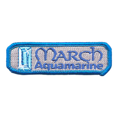 Birthstone- Mar-Aqua Patch