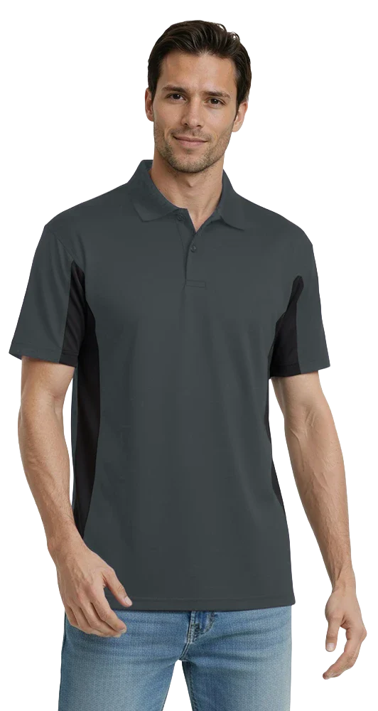 Blue Generation Men's Snag Resist Colorblock Polo-BG7226 - Image 3