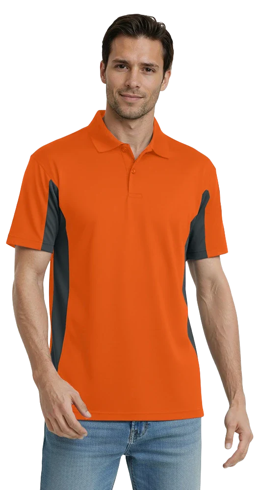 Blue Generation Men's Snag Resist Colorblock Polo-BG7226 - Image 4
