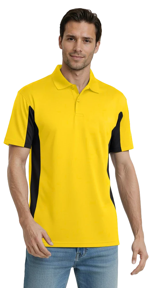 Blue Generation Men's Snag Resist Colorblock Polo-BG7226 - Image 7