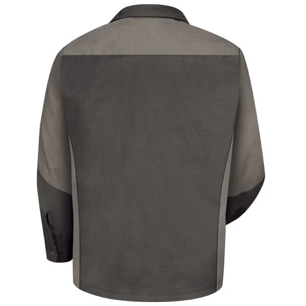Buick GMC Long Sleeve Crew Shirt - Charcoal / Grey - 1922CG - Image 2