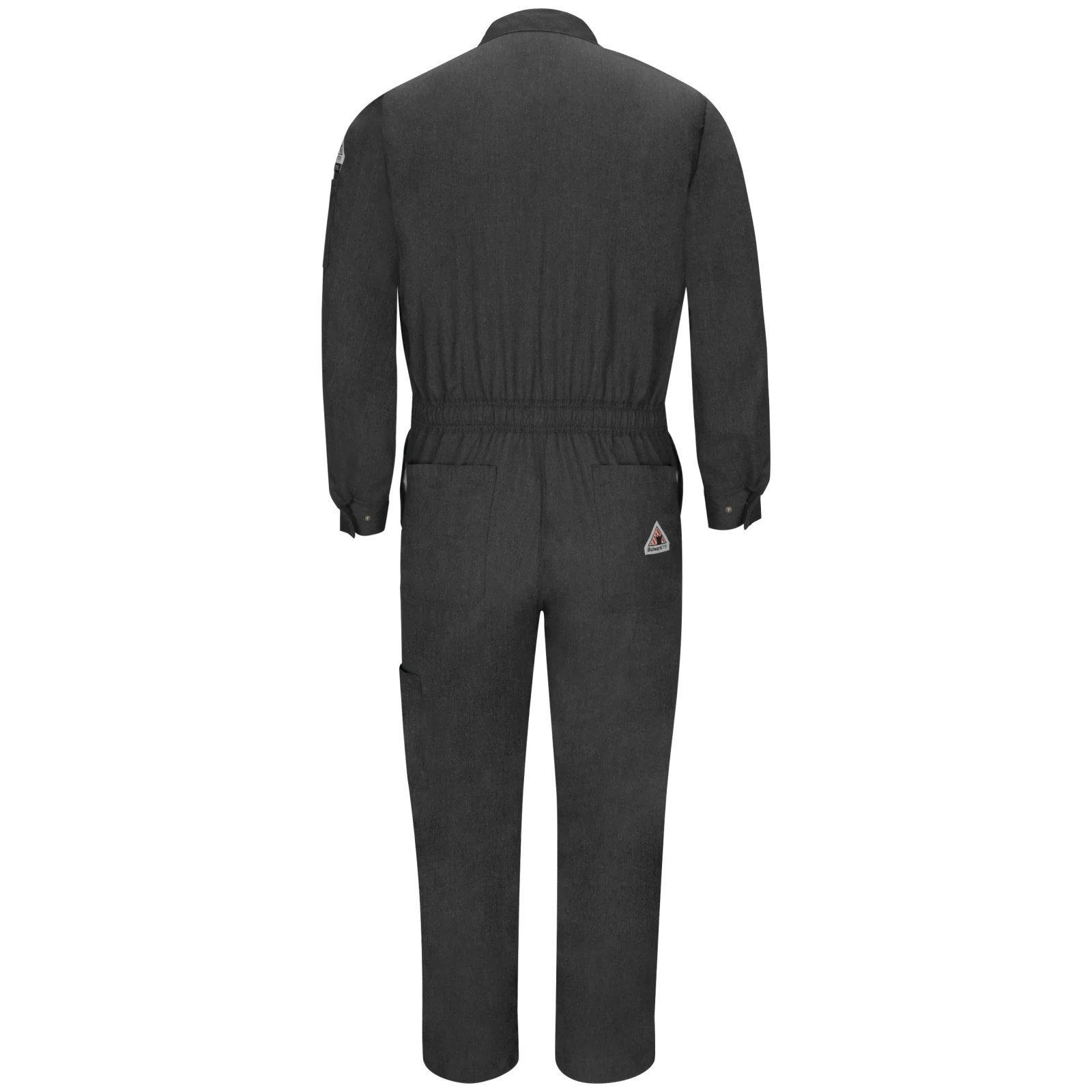Bulwark iQ Series® Men's FR Mobility Coverall - Dark Grey - QC20DG - Image 2