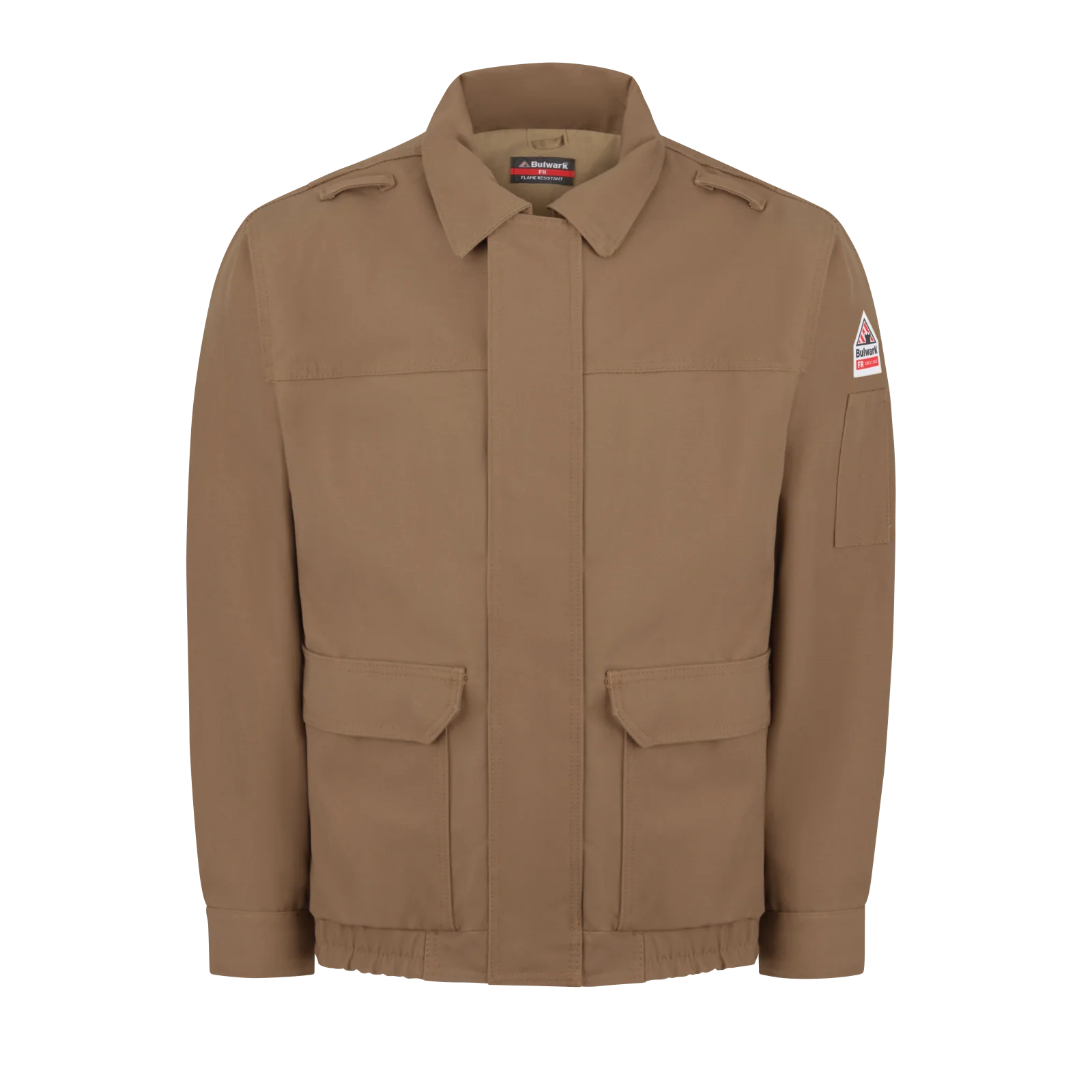 Bulwark Men's Brown Duck Lined Bomber Jacket - JLB6BD