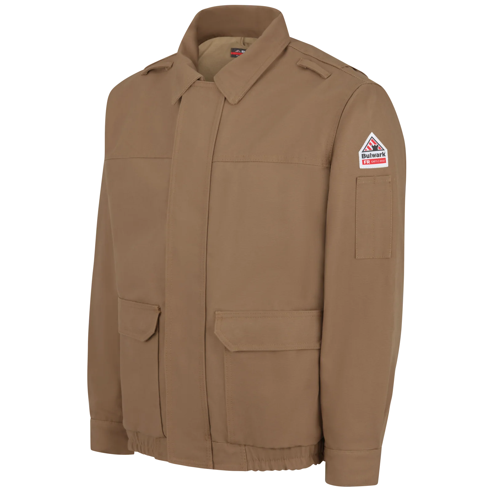 Bulwark Men's Brown Duck Lined Bomber Jacket - JLB6BD - Image 4