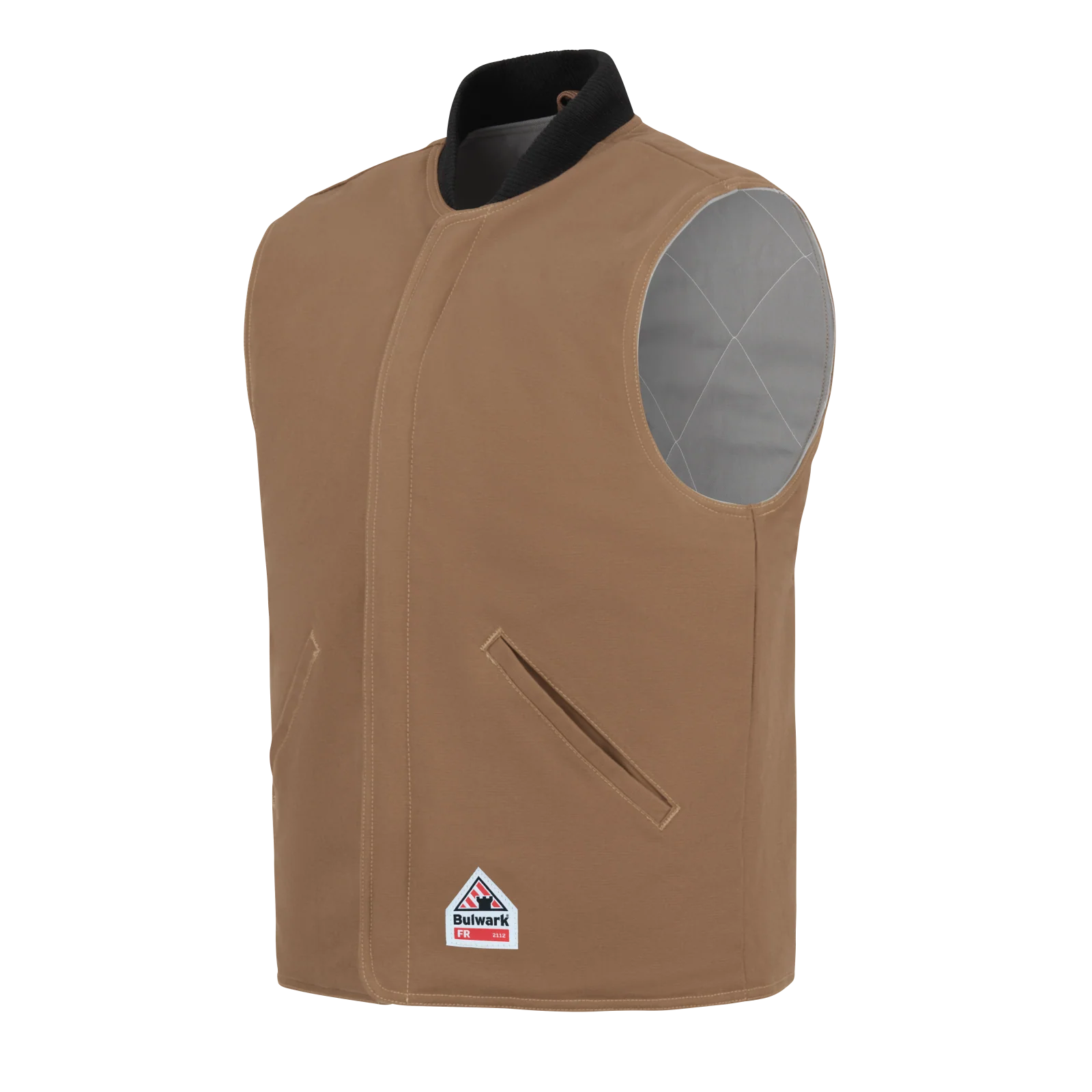 Bulwark Men's Brown Duck Vest Jacket Liner -  LLS8BD - Image 4