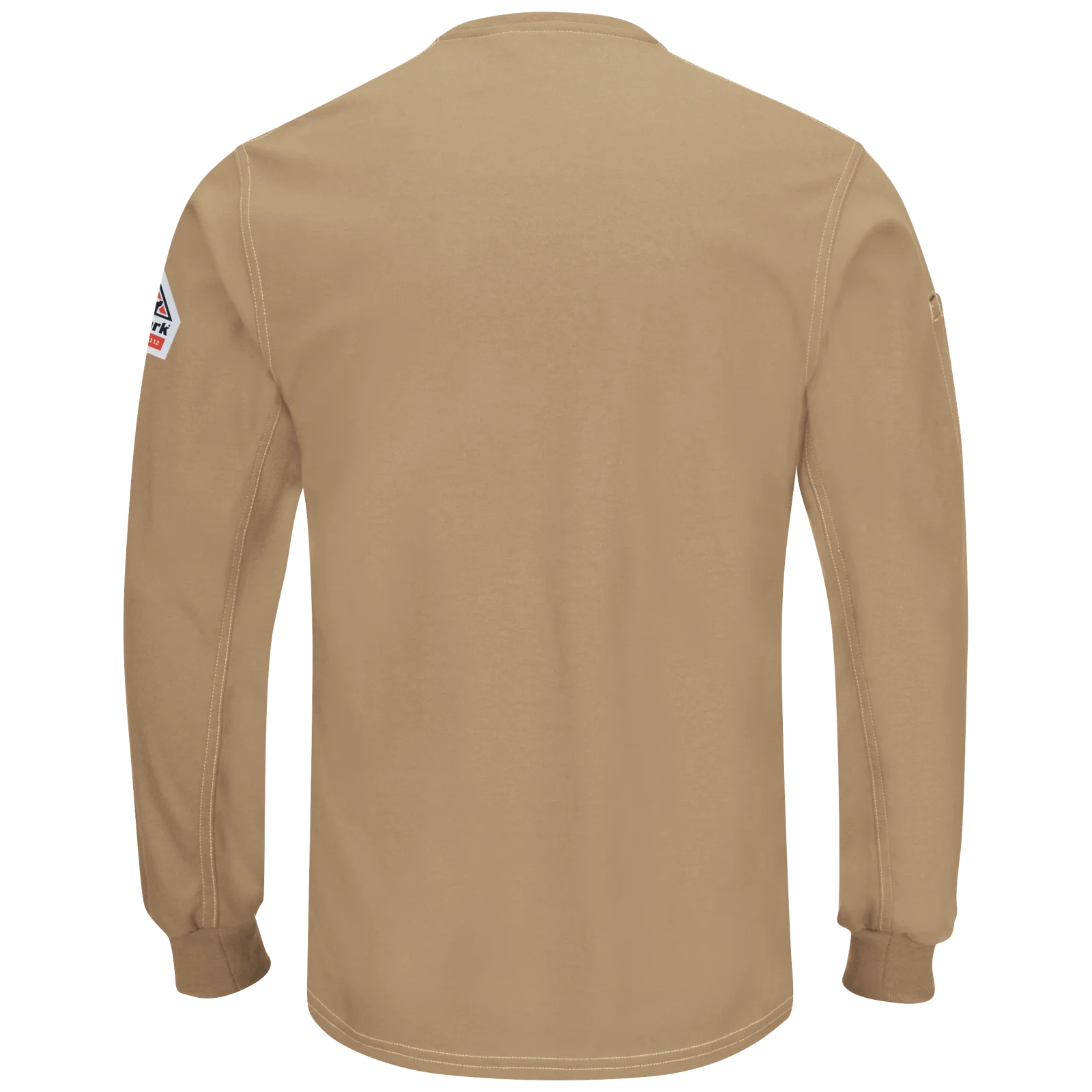 Bulwark Men's FR iQ Series® Comfort Plus Knit Henley  - QT40  (CH-Charcoal) (KH-Khaki) - Image 4