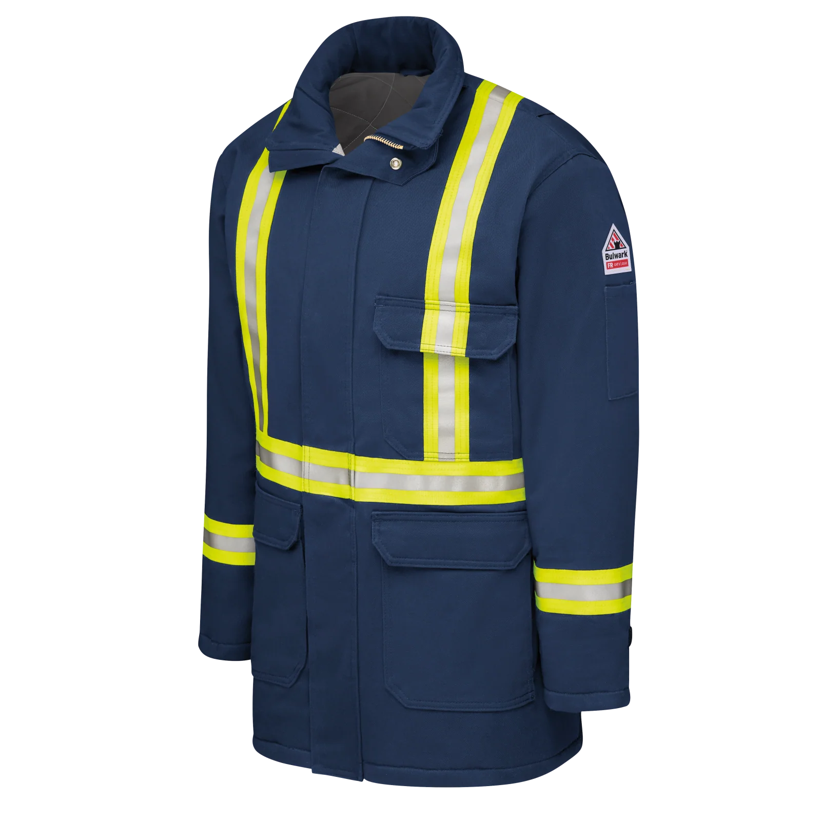 Bulwark Men's Heavyweight EXCEL FR® ComforTouch® Parka with CSA Compliant Reflective Striping - JLPC - Image 4