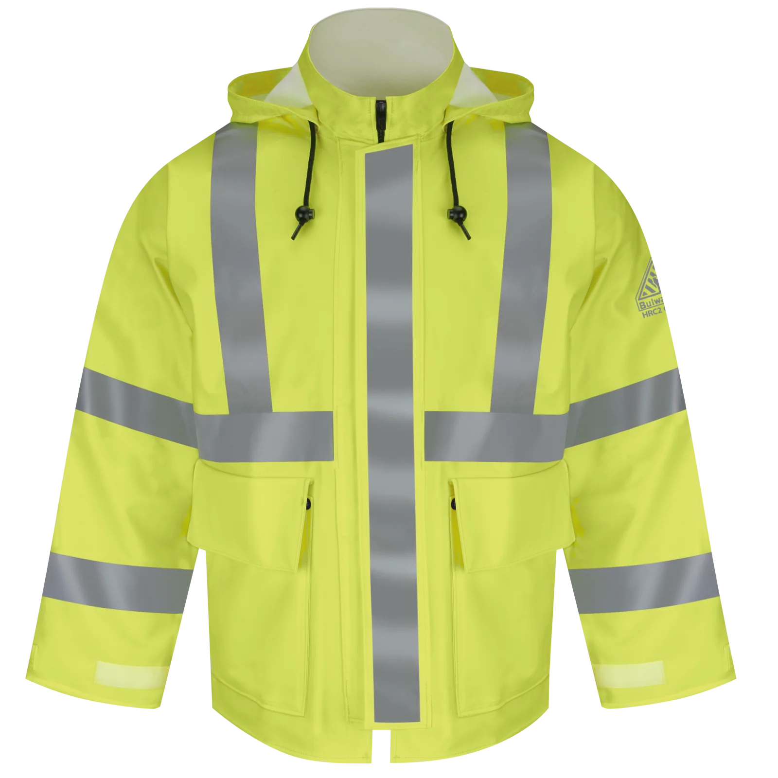 Bulwark Men's Hi-Visibility Flame-Resistant Rain Jacket - JXN4