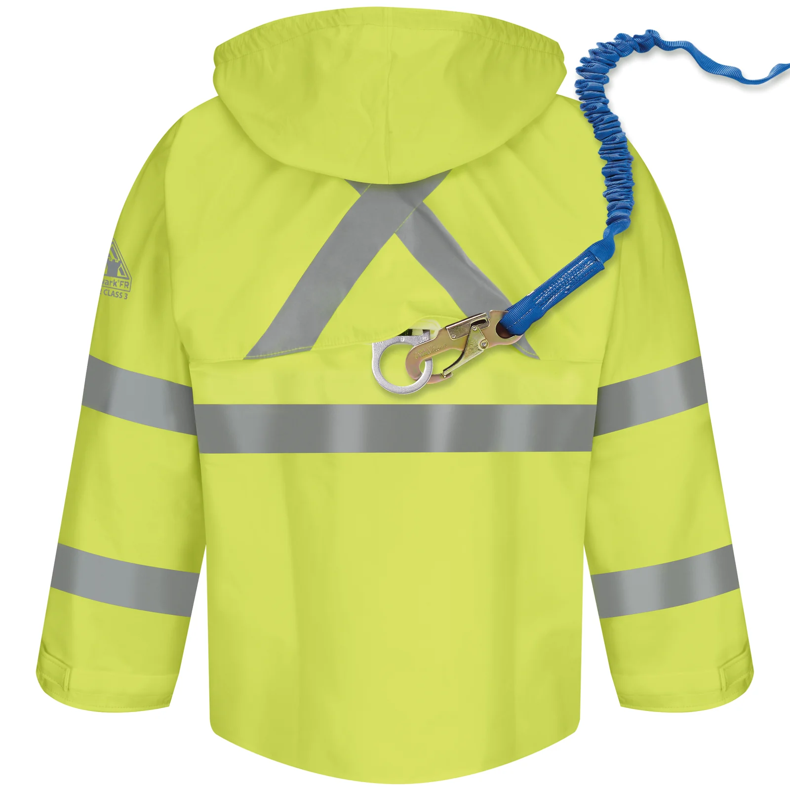 Bulwark Men's Hi-Visibility Flame-Resistant Rain Jacket - JXN4 - Image 3