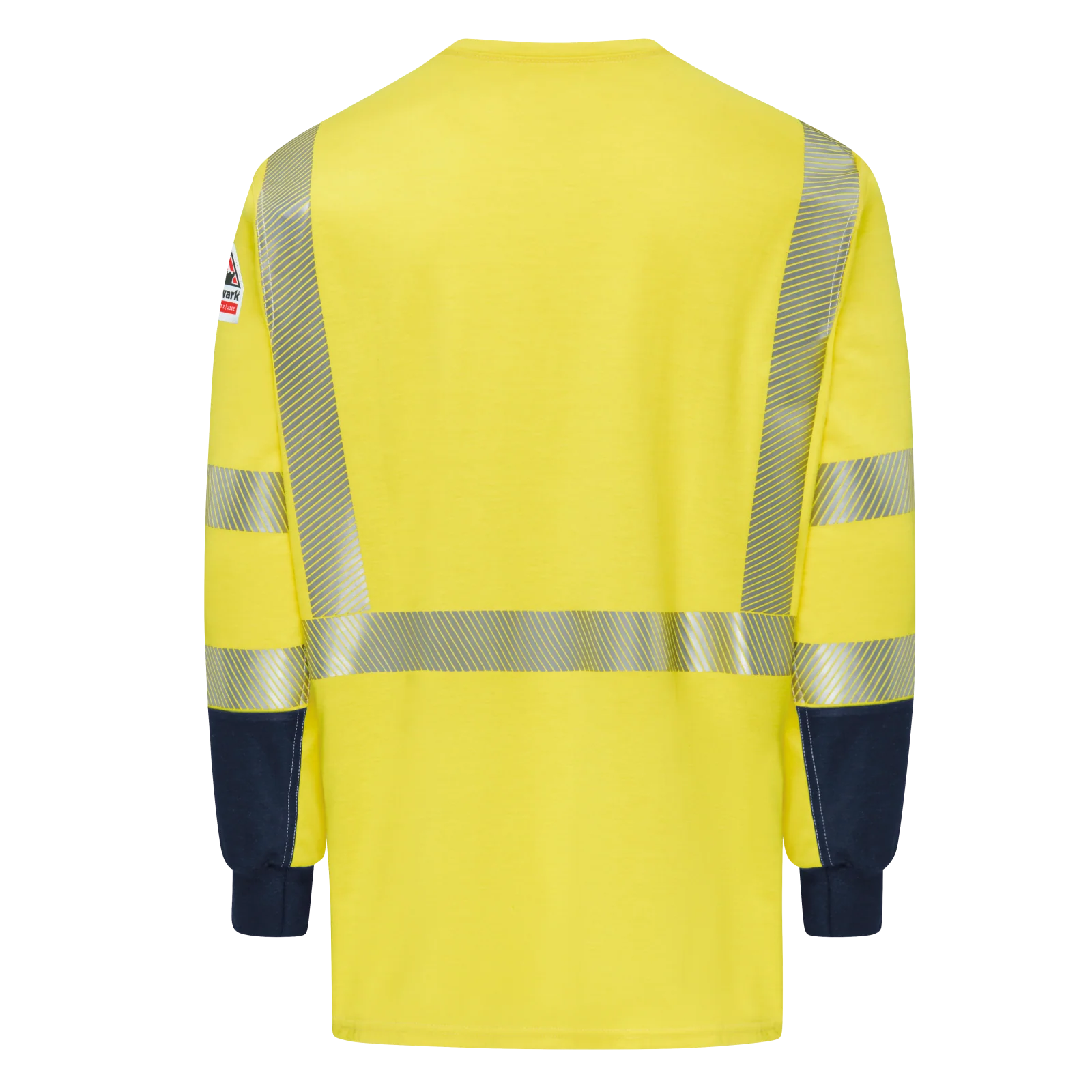 Bulwark Men's Hi-Visibility Lightweight Colorblock Long Sleeve T-Shirt  - SMB2 - Image 2