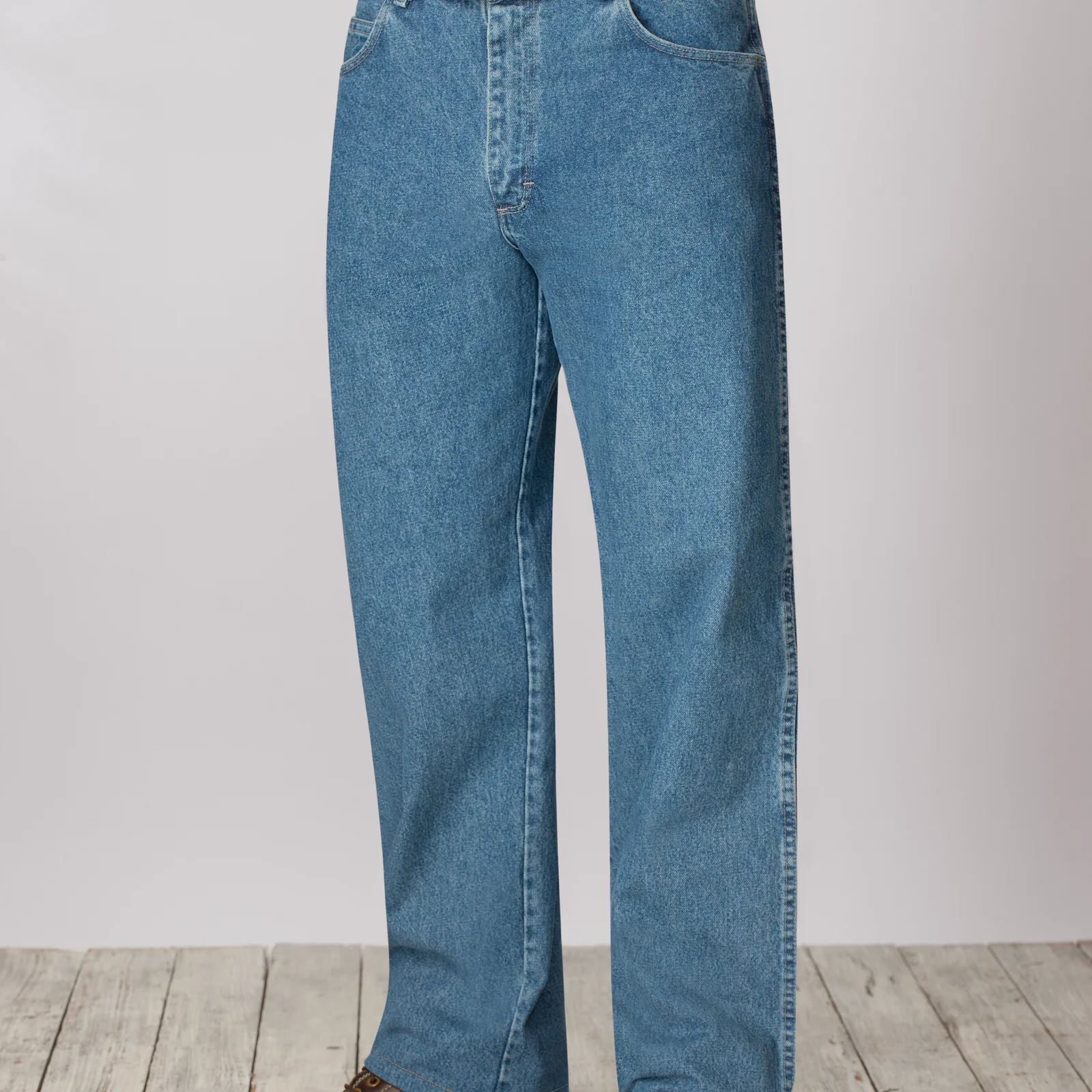 Bulwark Men's Loose FR Stonewashed Jean-Stonewash - Image 3
