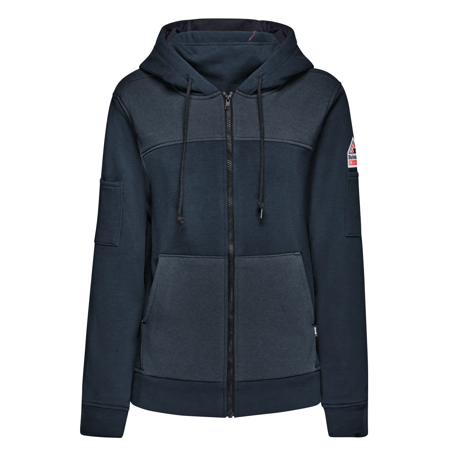 Bulwark Women’s FR Full Zip Hoodie with Face Mask-Navy