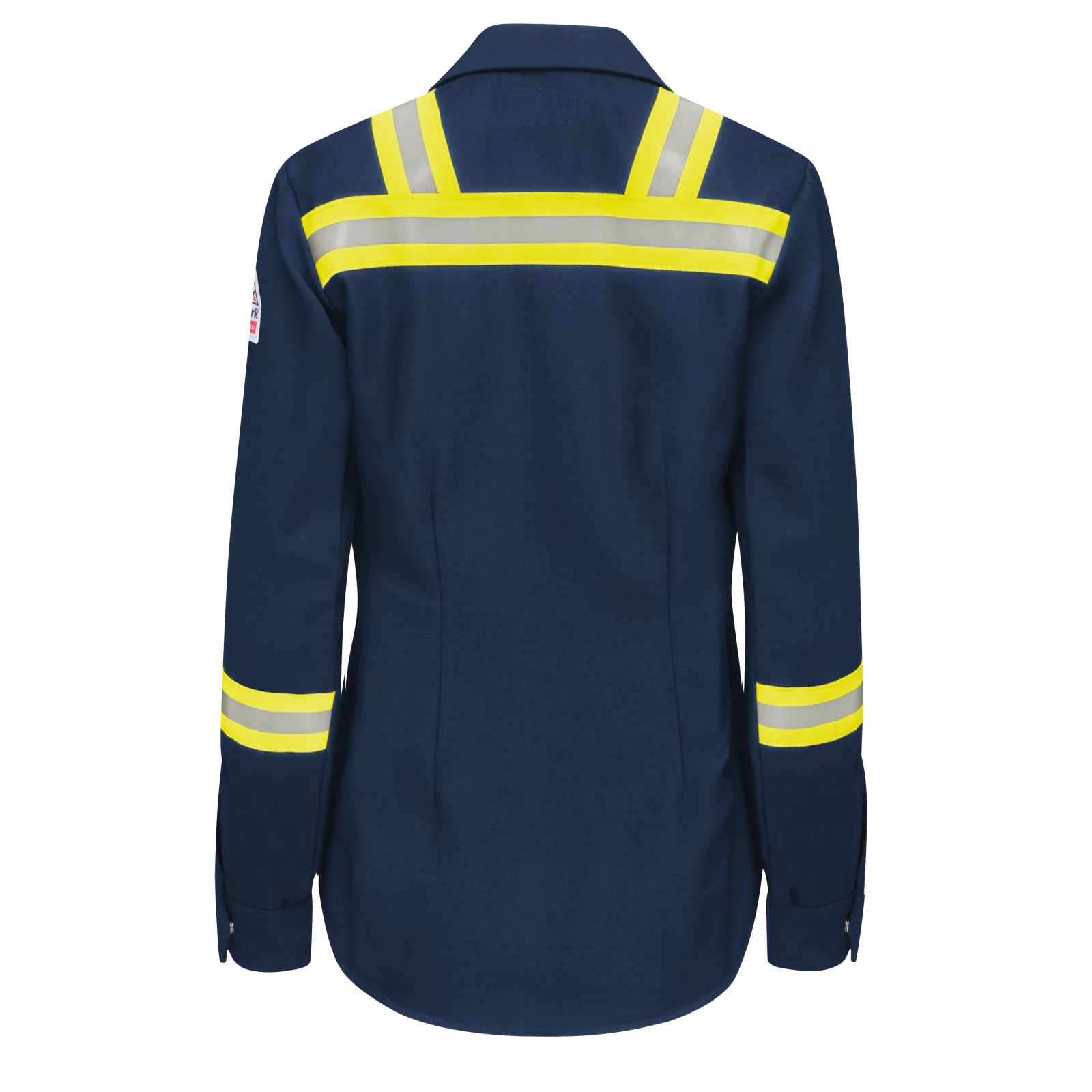 Bulwark Women's Enhanced Visibility Shirt-Navy - SMS5NV - Image 2