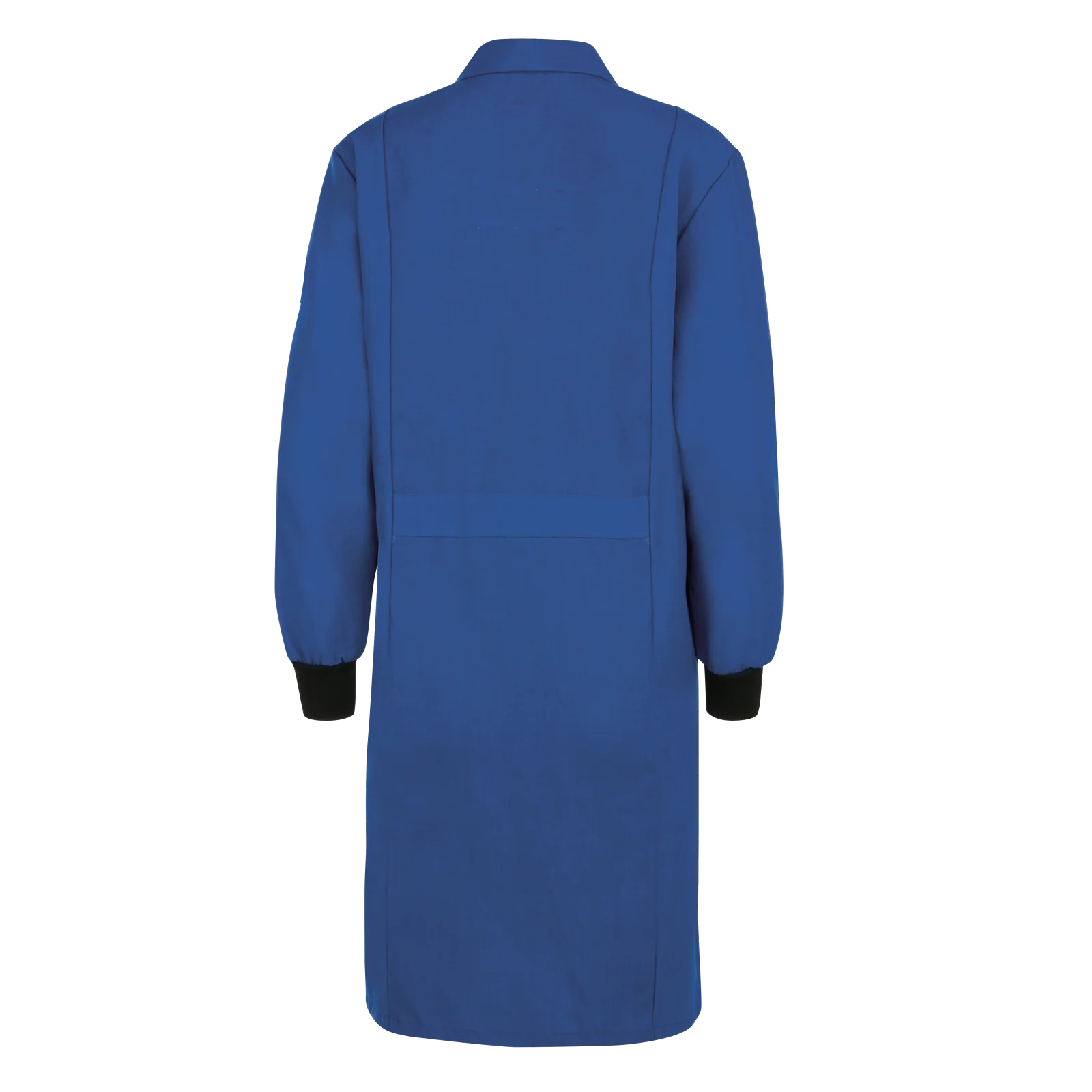 Bulwark Women's FR Lab Coat with Knit Cuffs-Royal Blue - Image 2