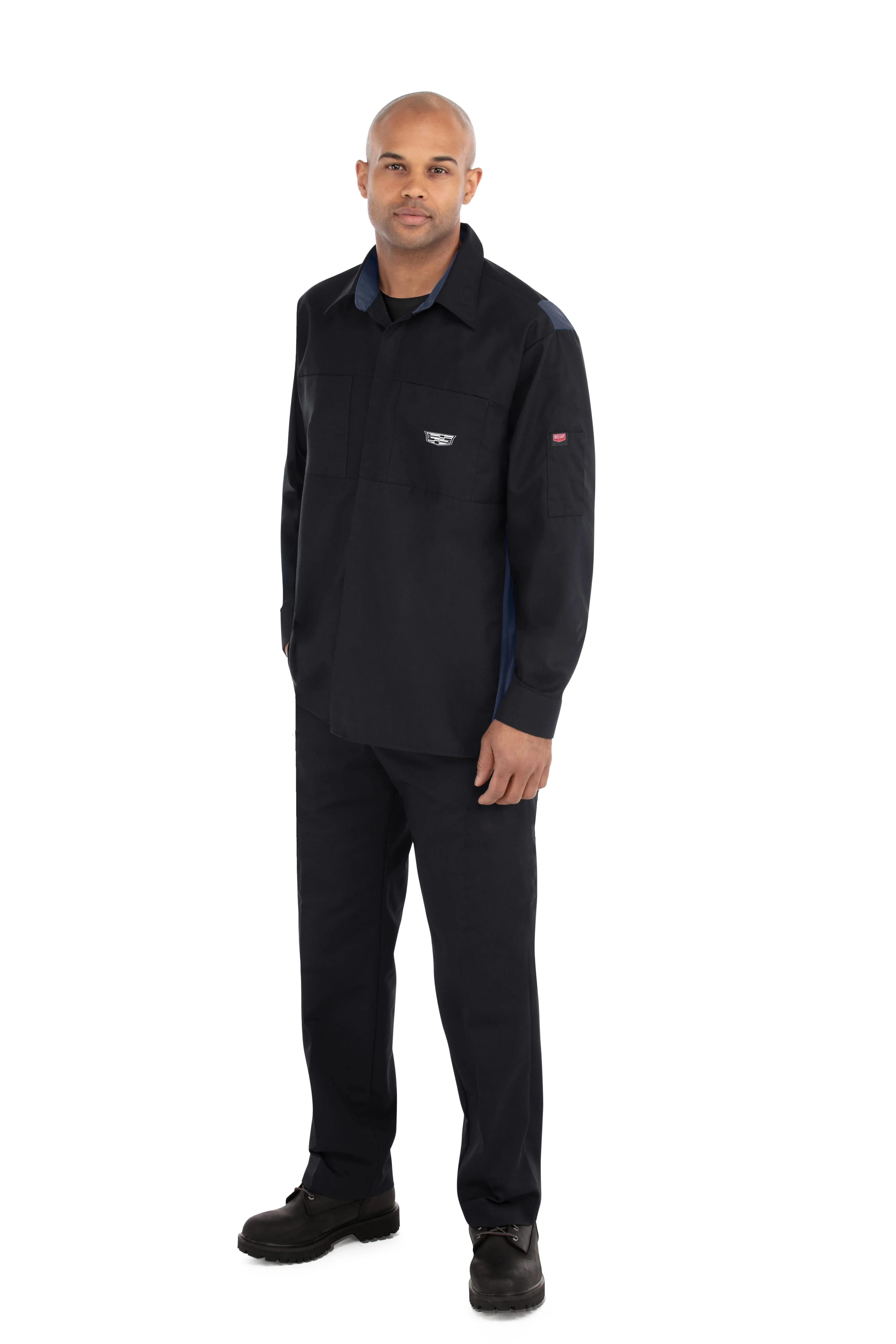 Cadillac Long Sleeve Technician Shirt - Black - SY12CD - Image 3