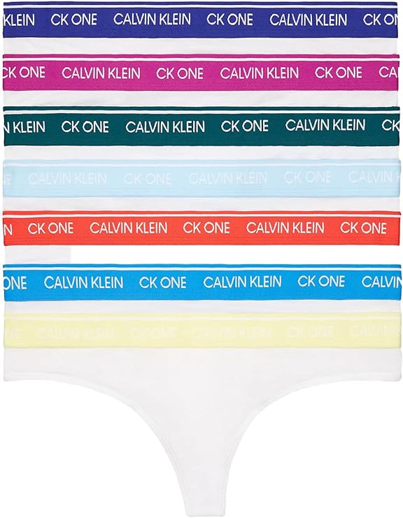 Calvin Klein Women`s CK One Cotton Stretch Thongs 7 Pack (Free Shipping) - Image 3