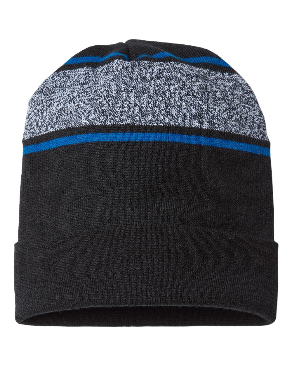 CAP AMERICA - USA-Made Variegated Striped Cuffed Beanie - RKV12 - Image 4