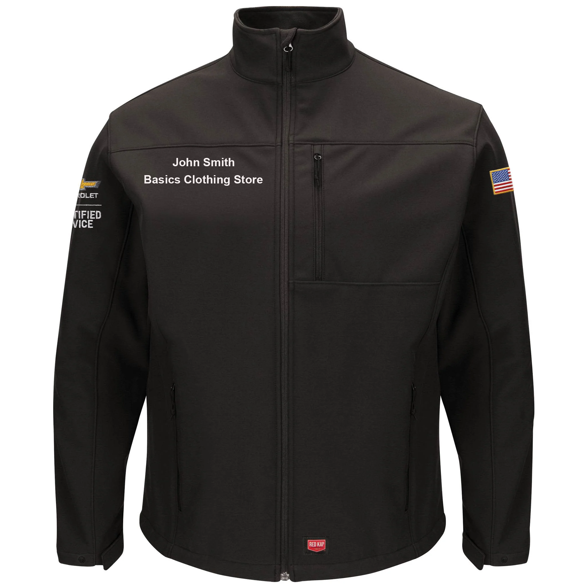 Chevrolet Men's Deluxe Soft Shell Jacket - Black - 3108BK