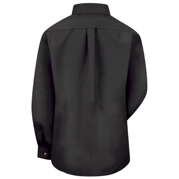 Chevrolet Women's Long Sleeve Poplin Dress Shirt - Black - 1908BK - Image 3