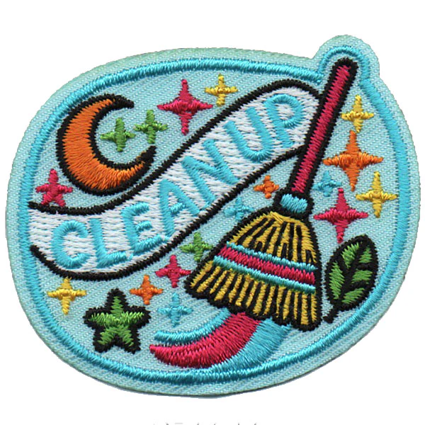 Clean Up Patch Iron On