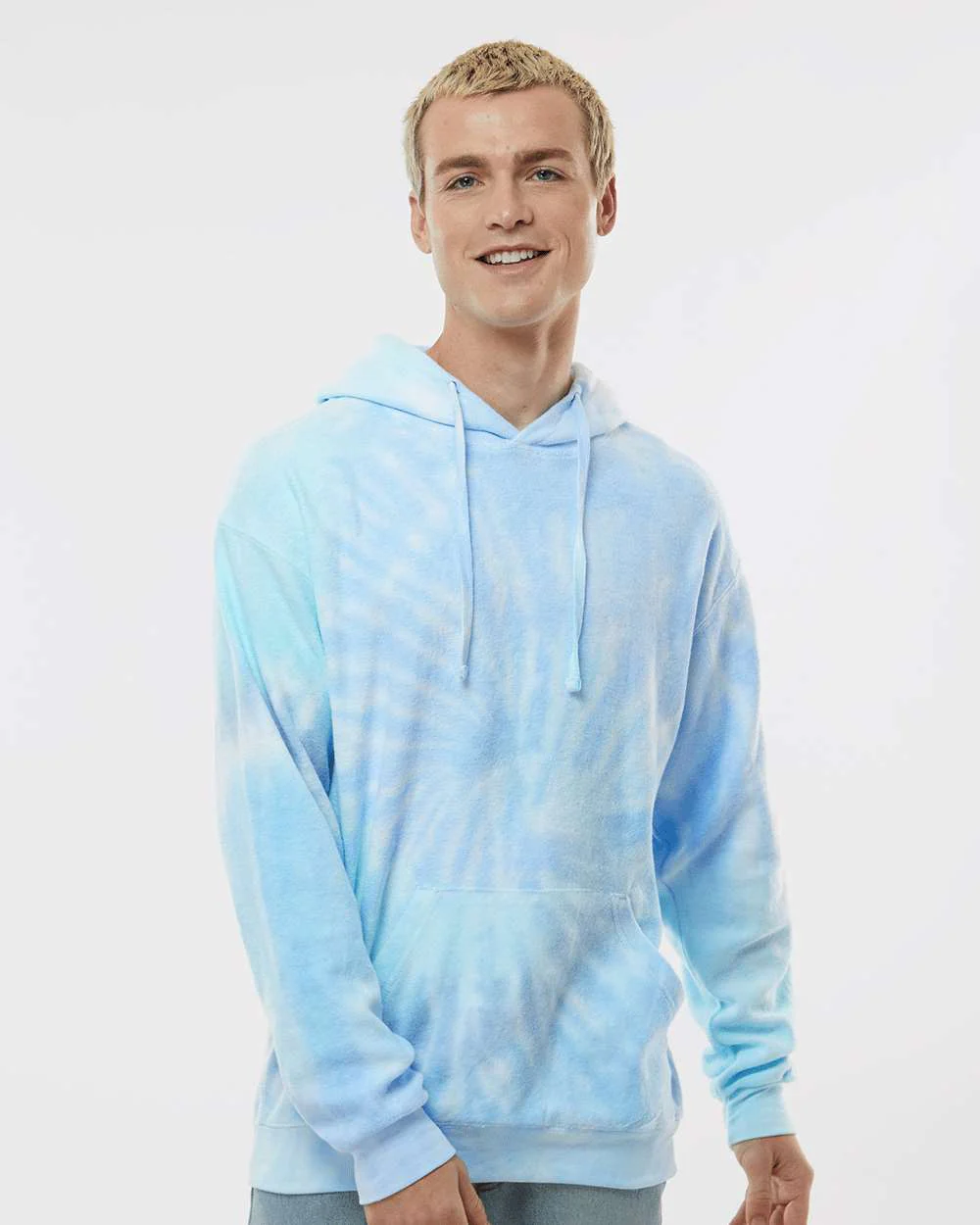 Colortone Tie-Dyed Cloud Fleece Hooded Sweatshirt - Image 3