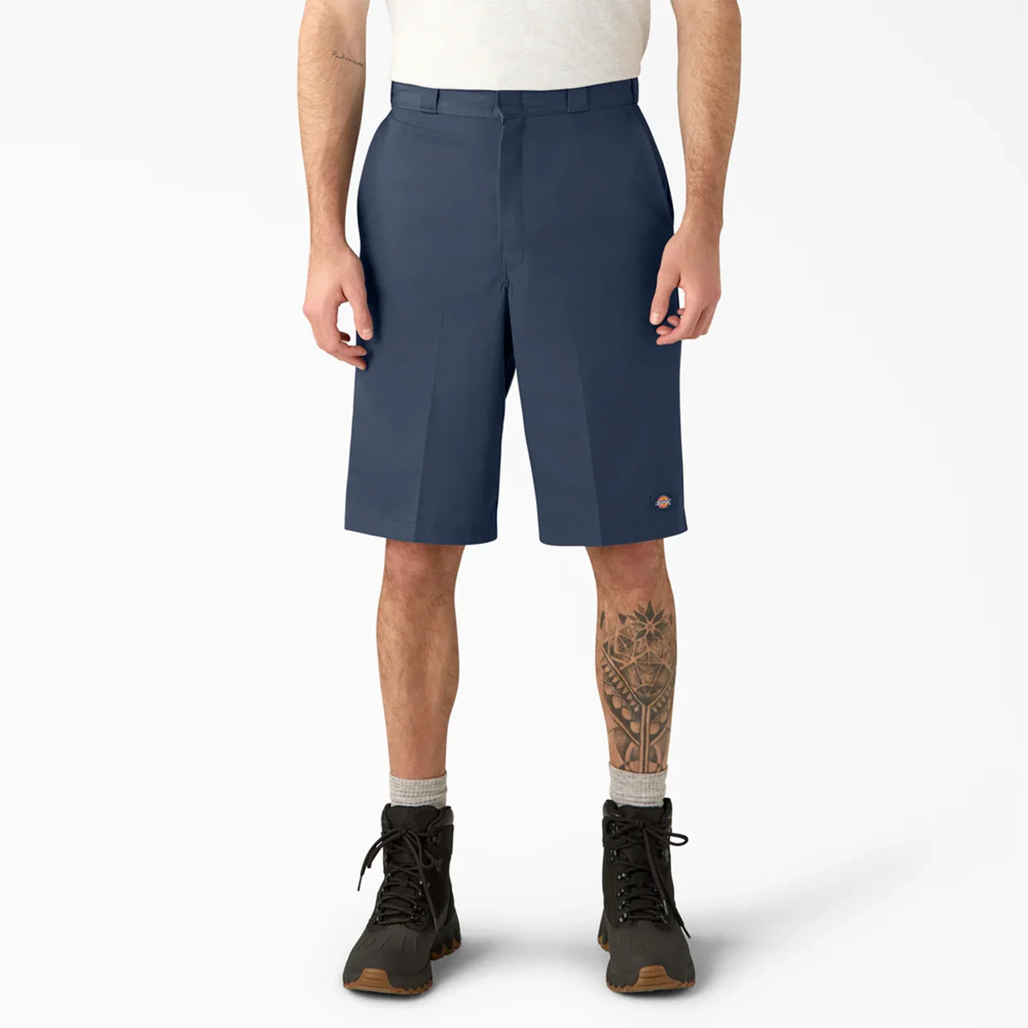 Dickies 13" Easy Care Work Shorts, Navy Blue, 28W, Clearance