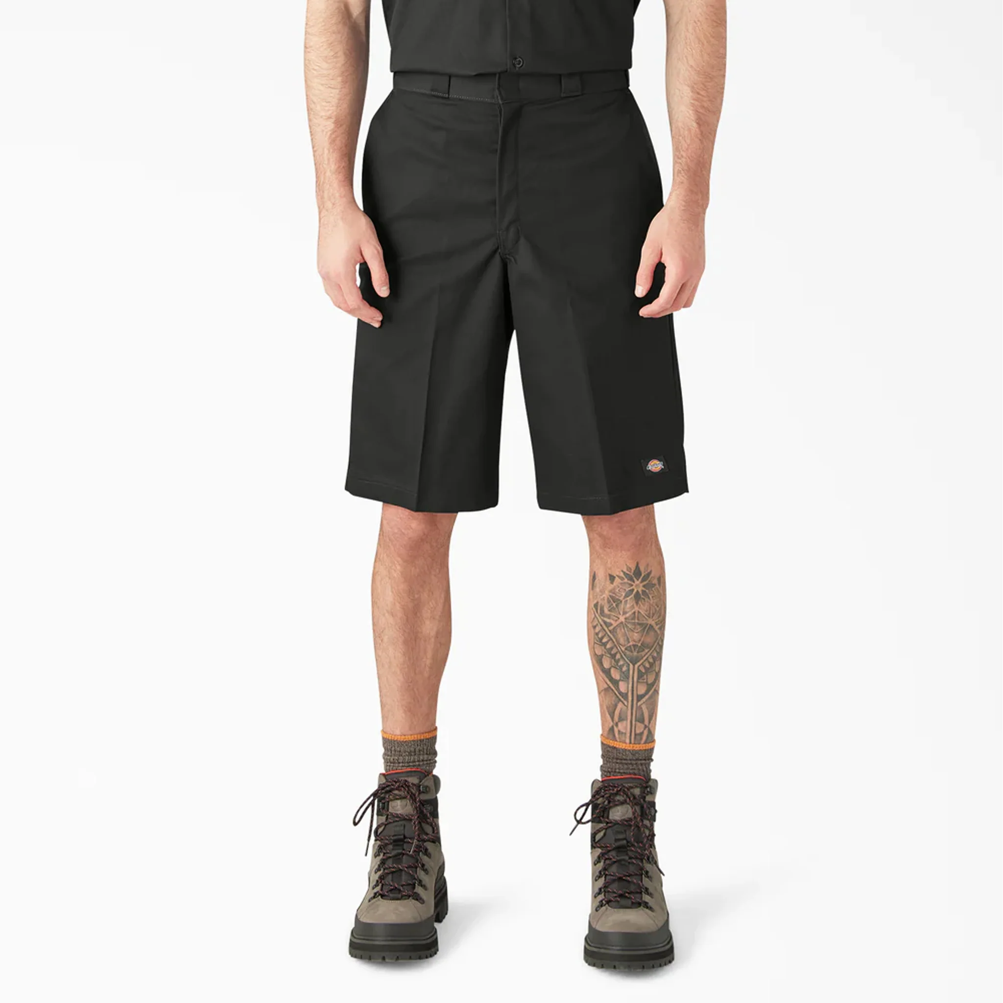 Dickies 13" Loose Fit Flat Front Work Shorts, Black, 32W, Clearance