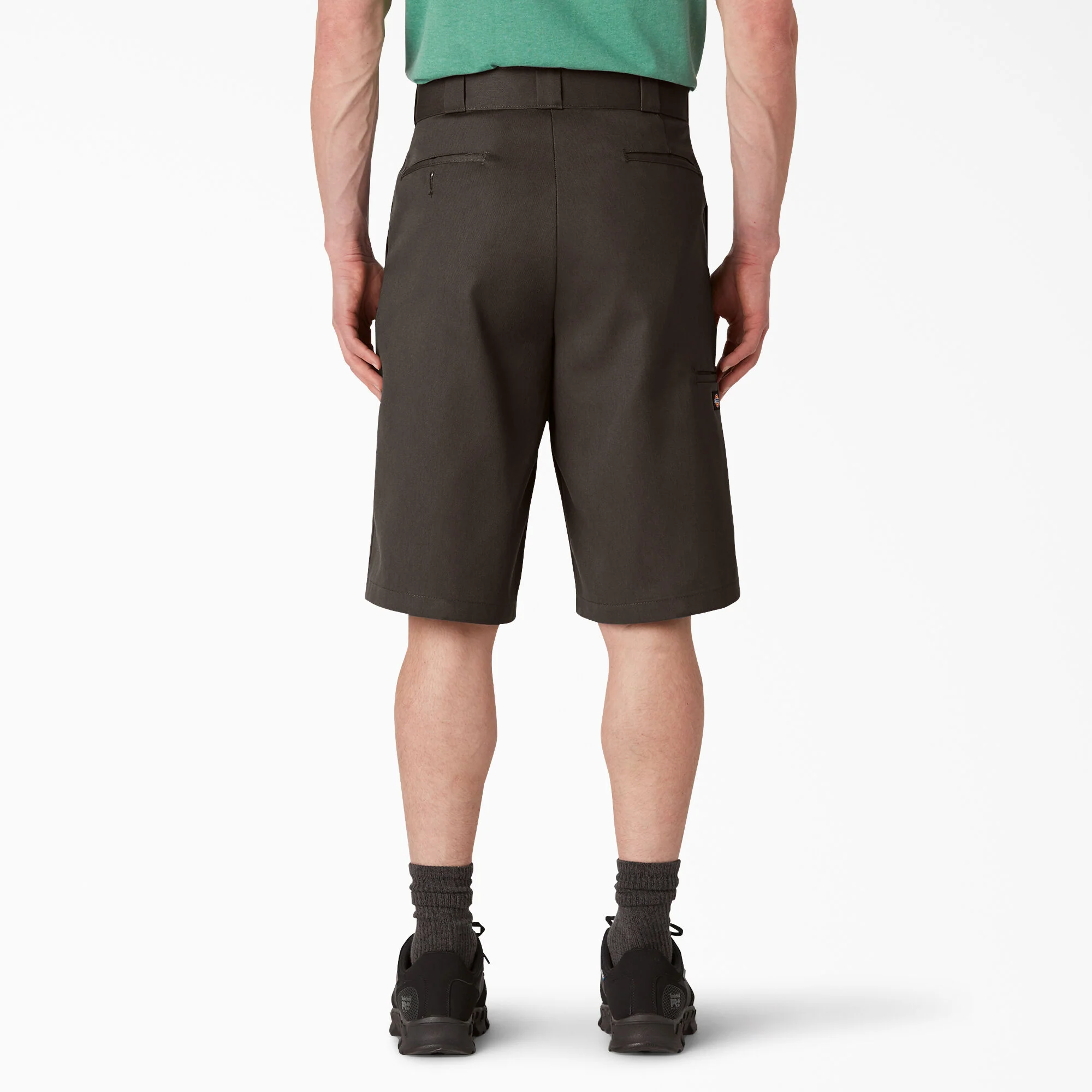 Dickies 13" Loose Fit Flat Front Work Shorts - Dark Brown (42283) - Image 3