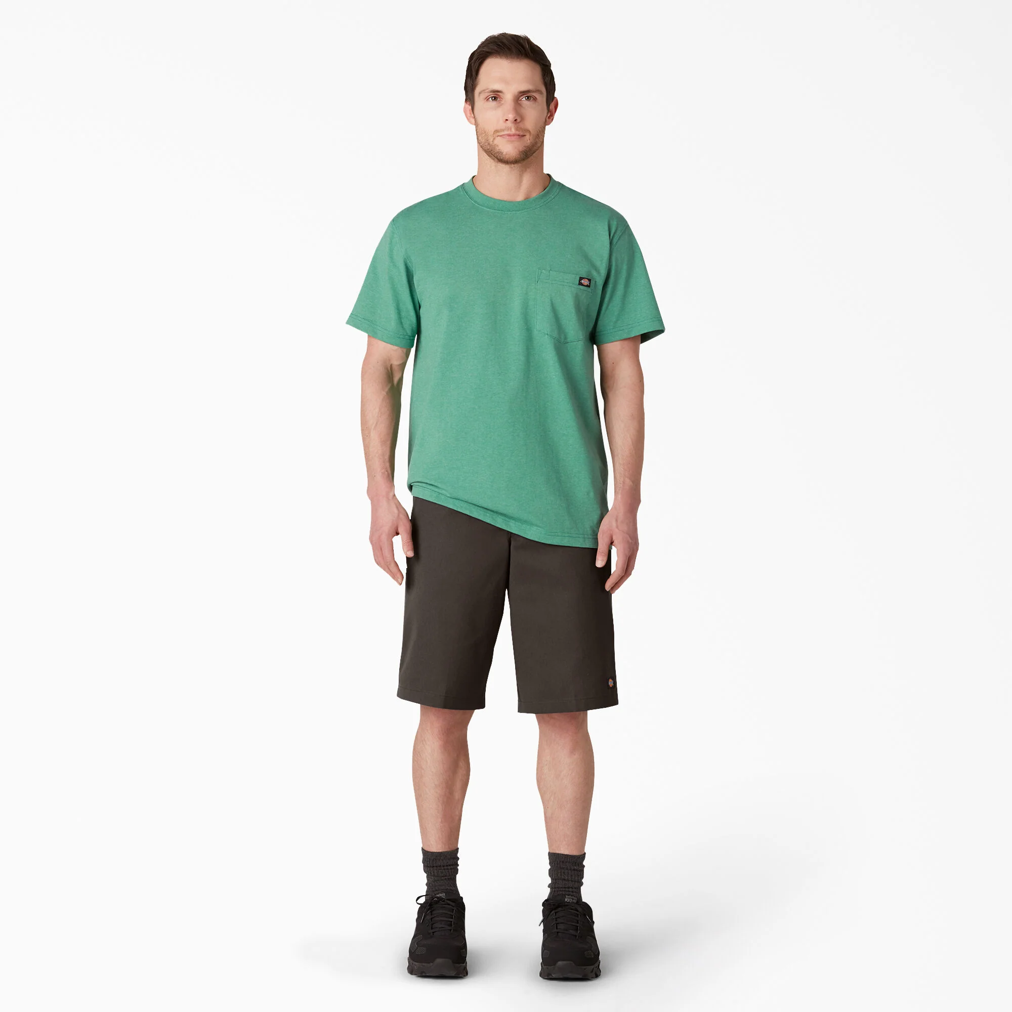 Dickies 13" Loose Fit Flat Front Work Shorts - Dark Brown (42283) - Image 5
