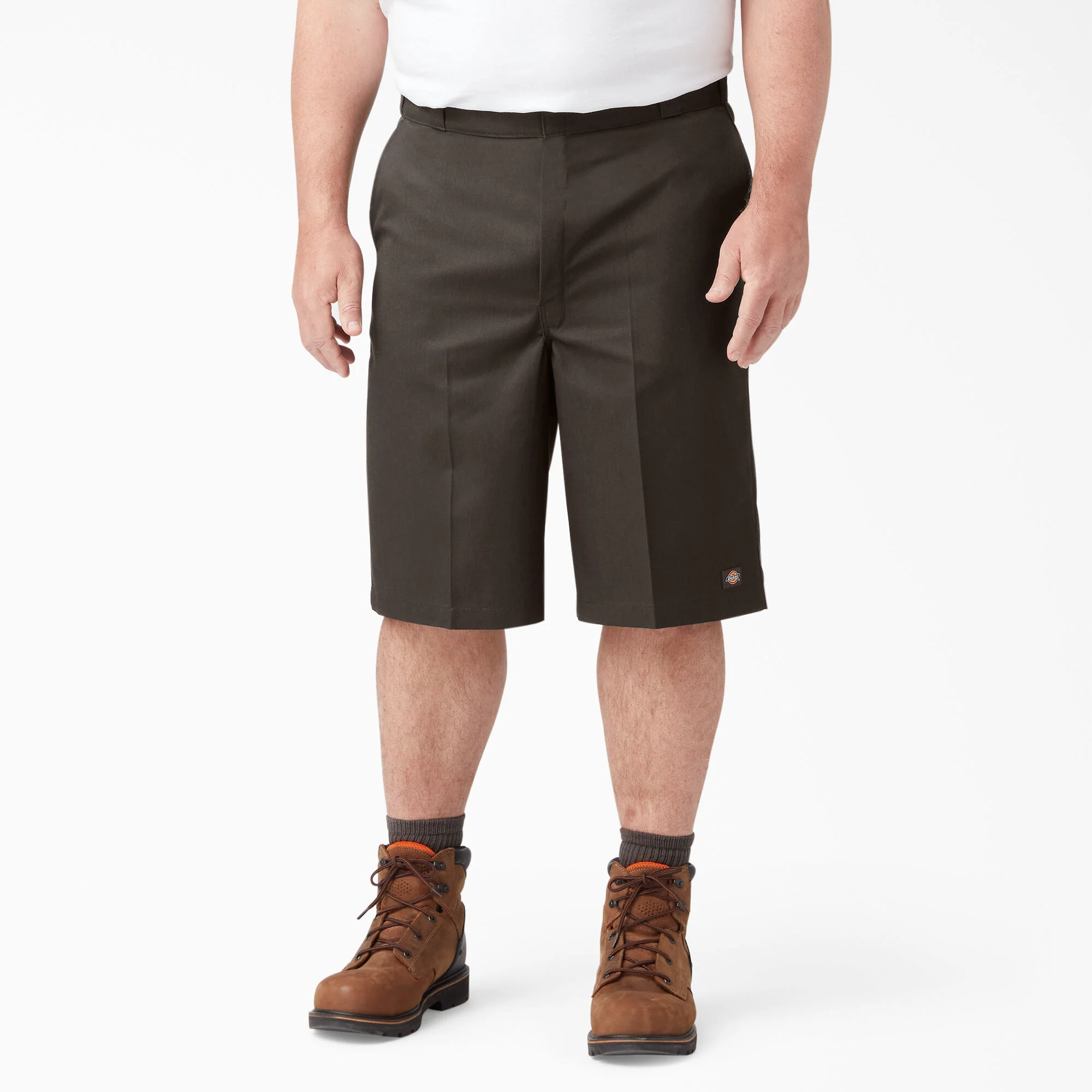 Dickies 13" Loose Fit Flat Front Work Shorts - Dark Brown (42283) - Image 6