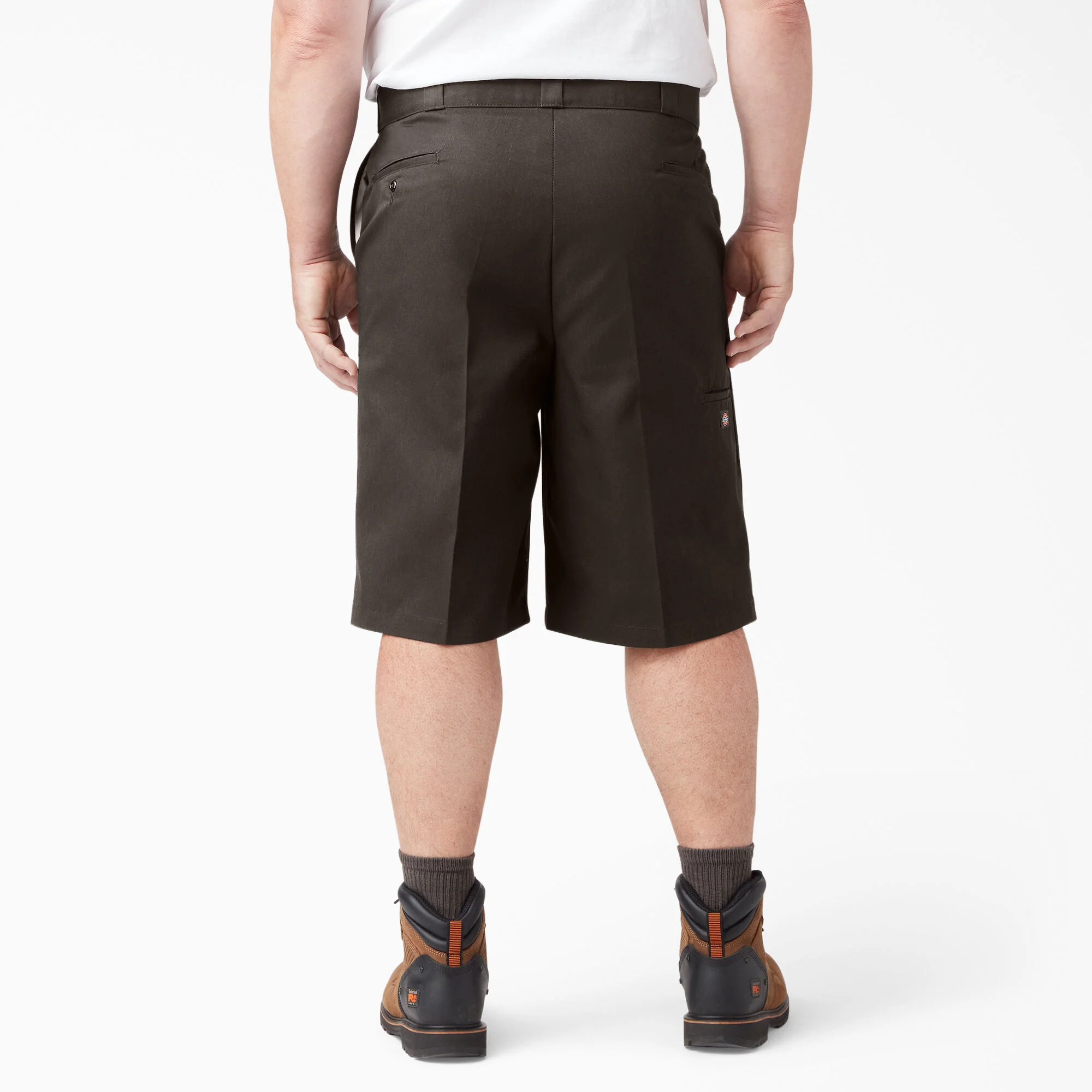 Dickies 13" Loose Fit Flat Front Work Shorts - Dark Brown (42283) - Image 8