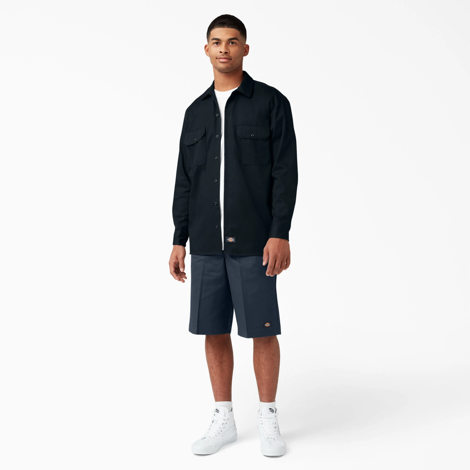 Dickies 13" Loose Fit Flat Front Work Shorts - Dark Navy (42283) - Image 10
