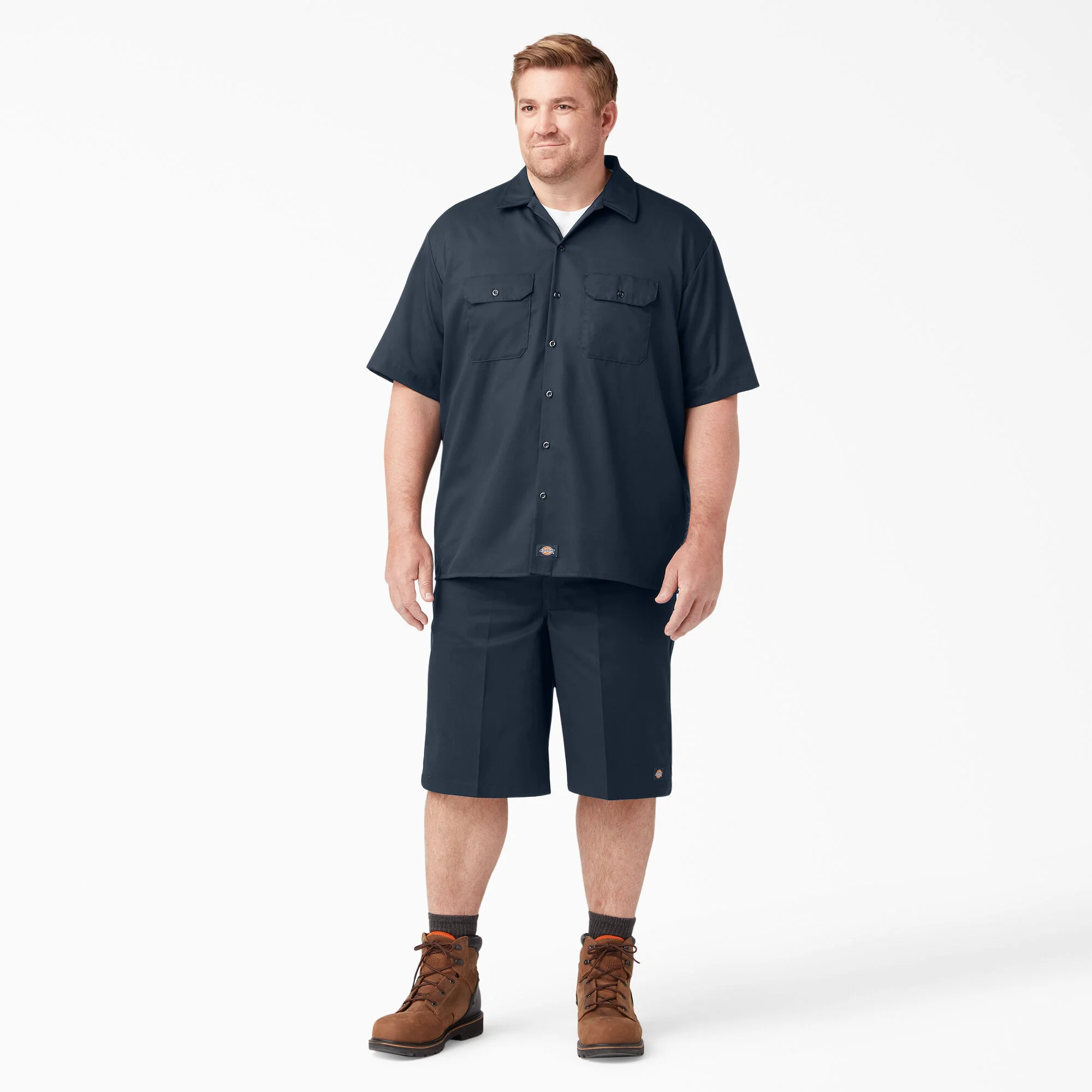 Dickies 13" Loose Fit Flat Front Work Shorts - Dark Navy (42283) - Image 9