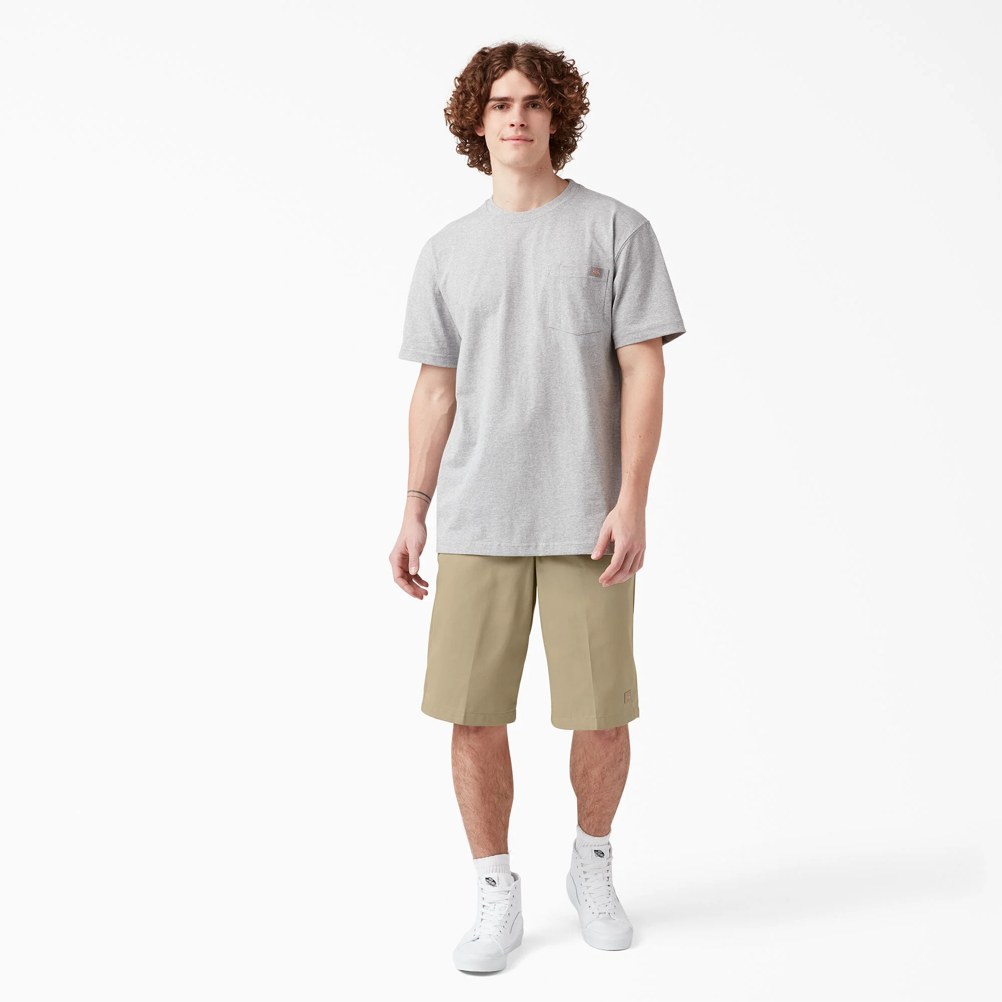 Dickies 13" Loose Fit Flat Front Work Shorts - Khaki 42283 - Image 10