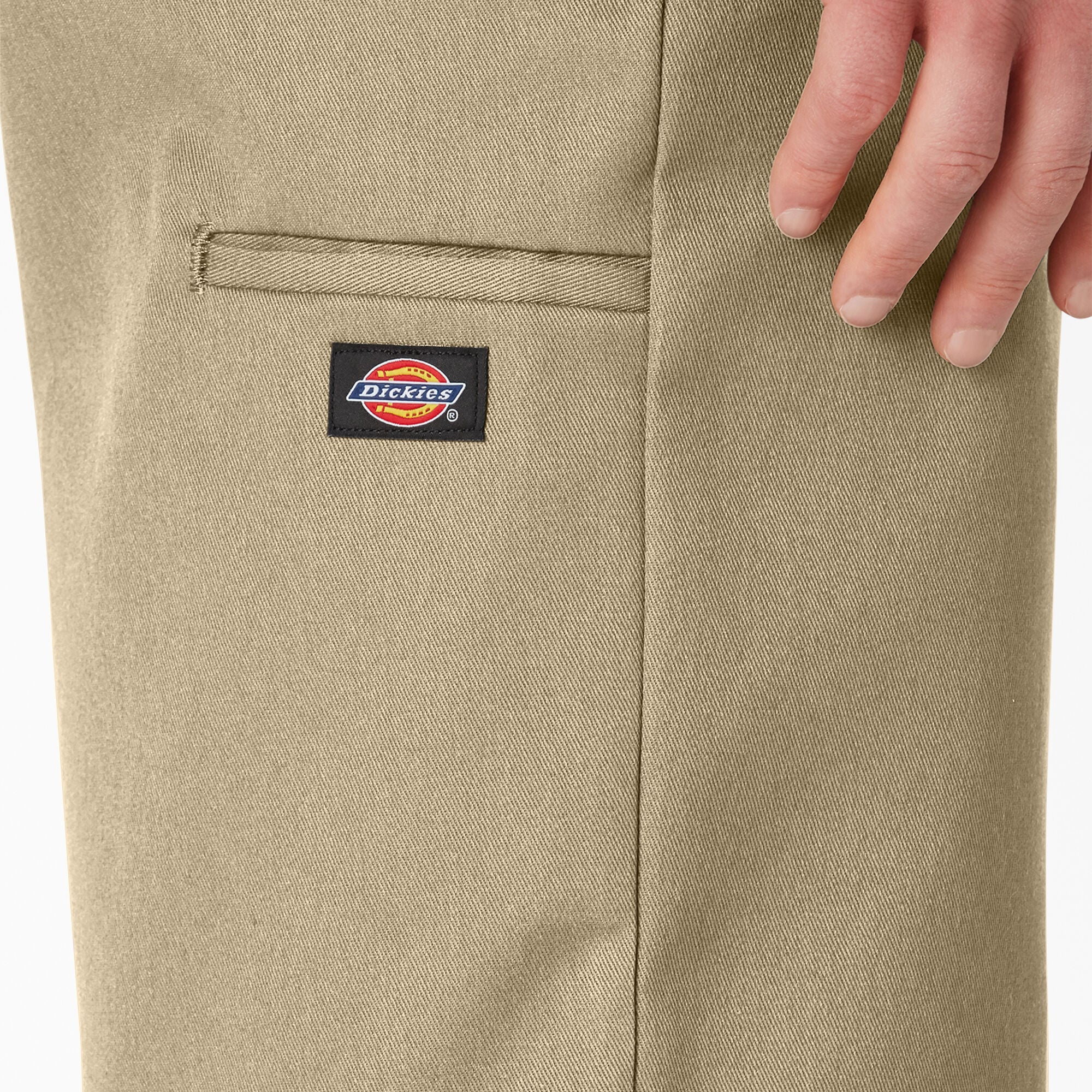 Dickies 13" Loose Fit Flat Front Work Shorts - Khaki 42283 - Image 4