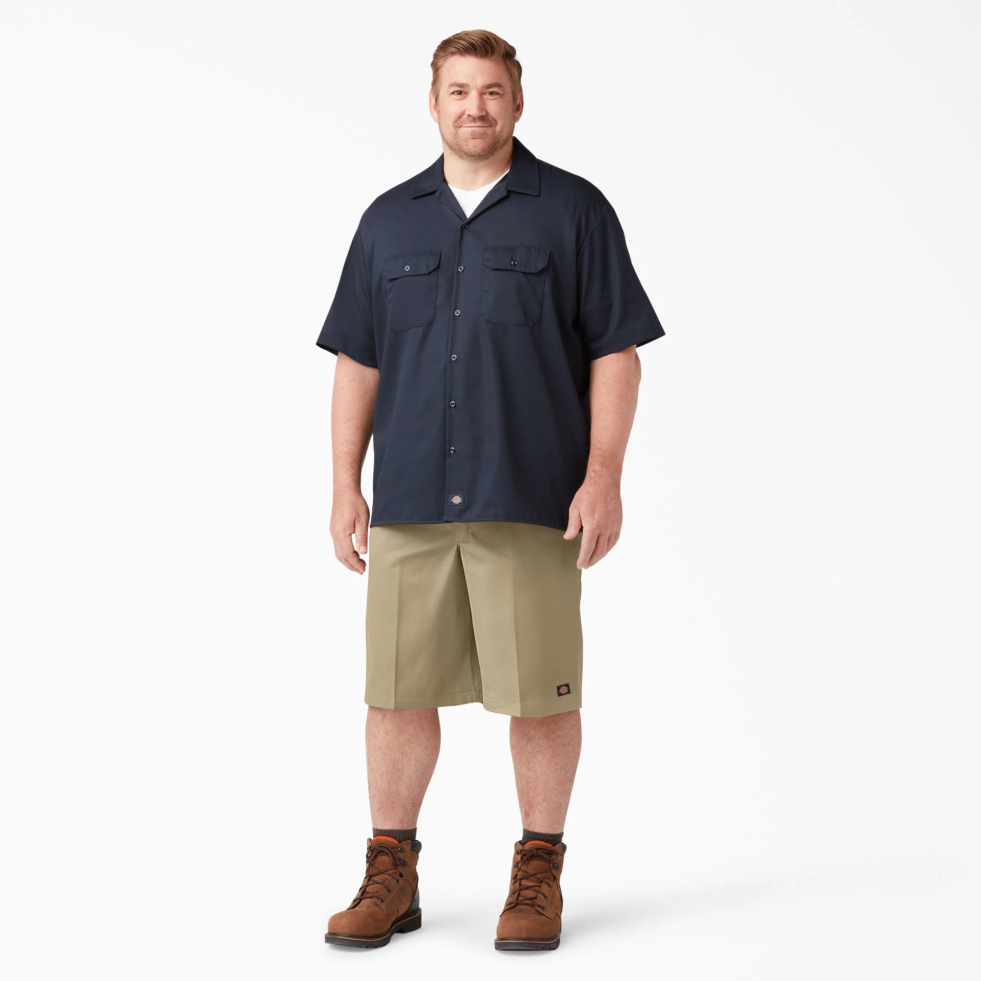 Dickies 13" Loose Fit Flat Front Work Shorts - Khaki 42283 - Image 9