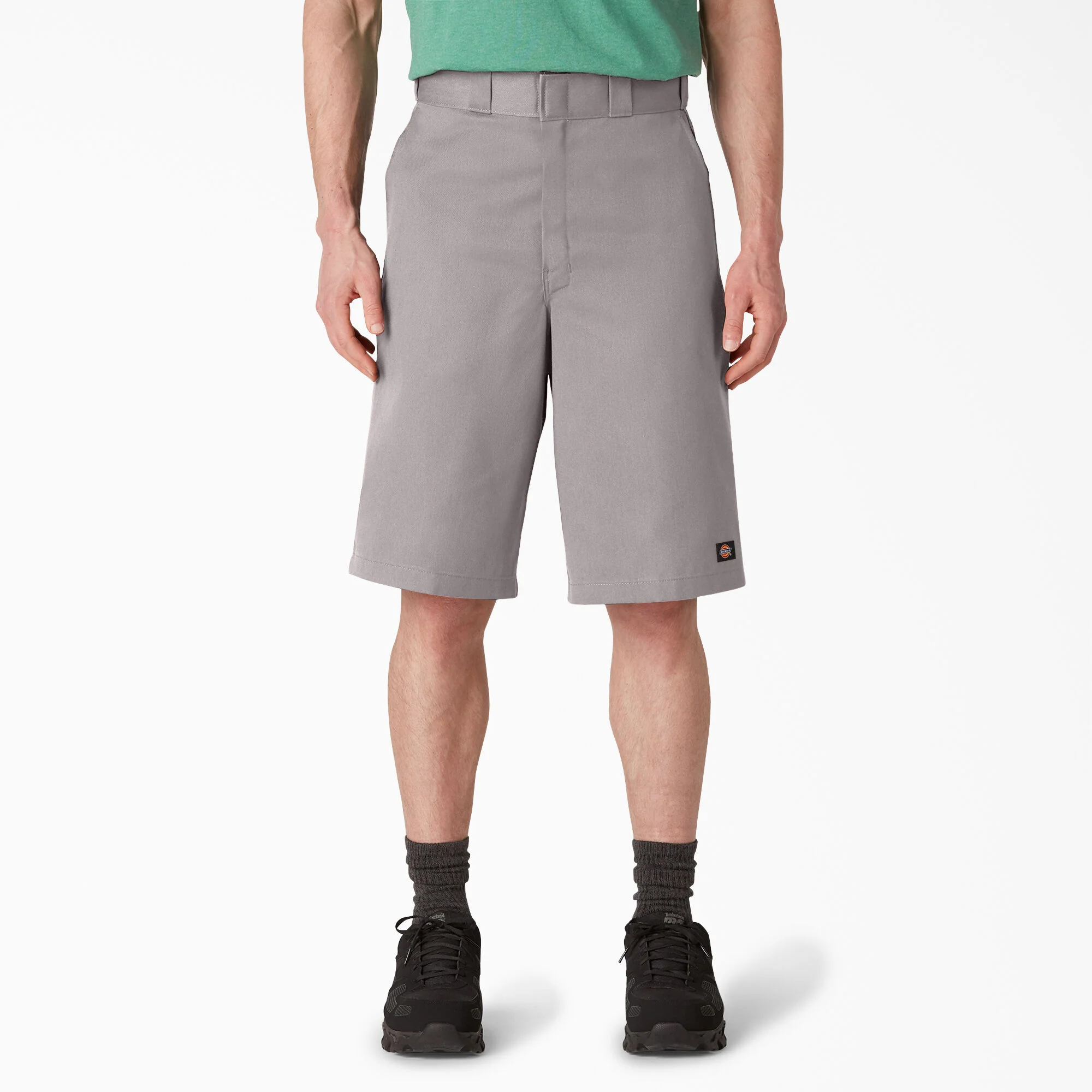 Dickies 13" Loose Fit Flat Front Work Shorts - Silver (42283)