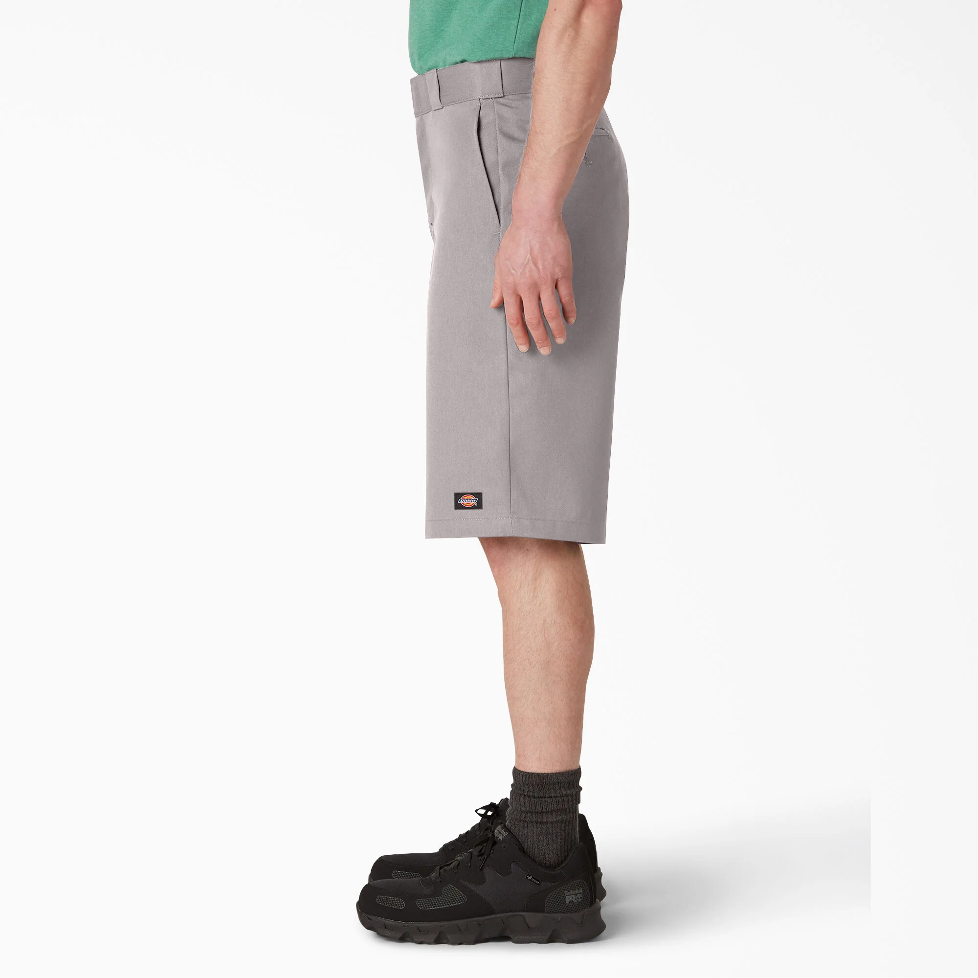 Dickies 13" Loose Fit Flat Front Work Shorts - Silver (42283) - Image 2