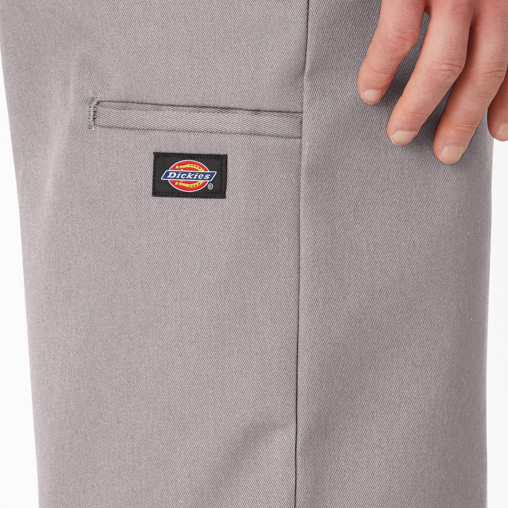 Dickies 13" Loose Fit Flat Front Work Shorts - Silver (42283) - Image 4