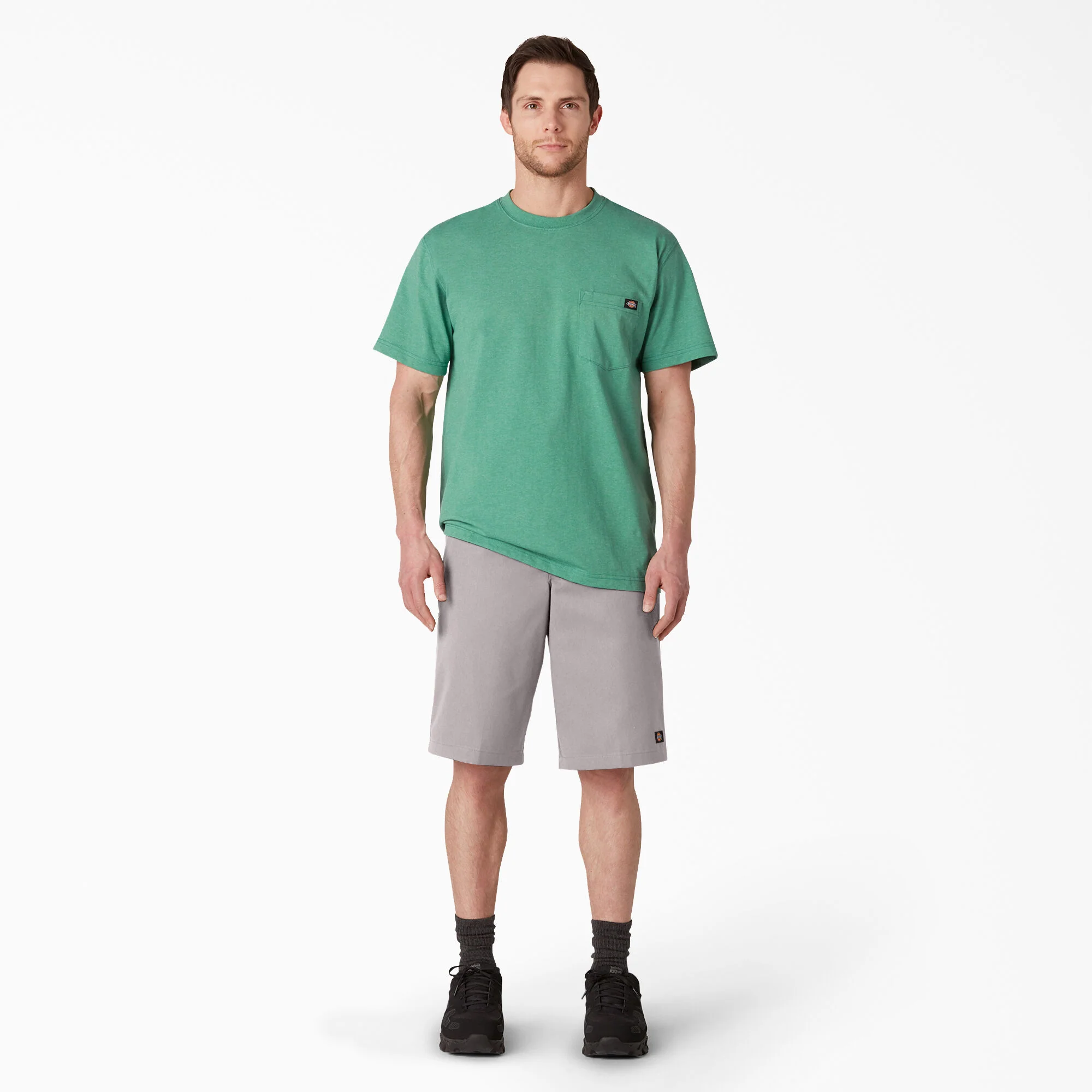 Dickies 13" Loose Fit Flat Front Work Shorts - Silver (42283) - Image 5