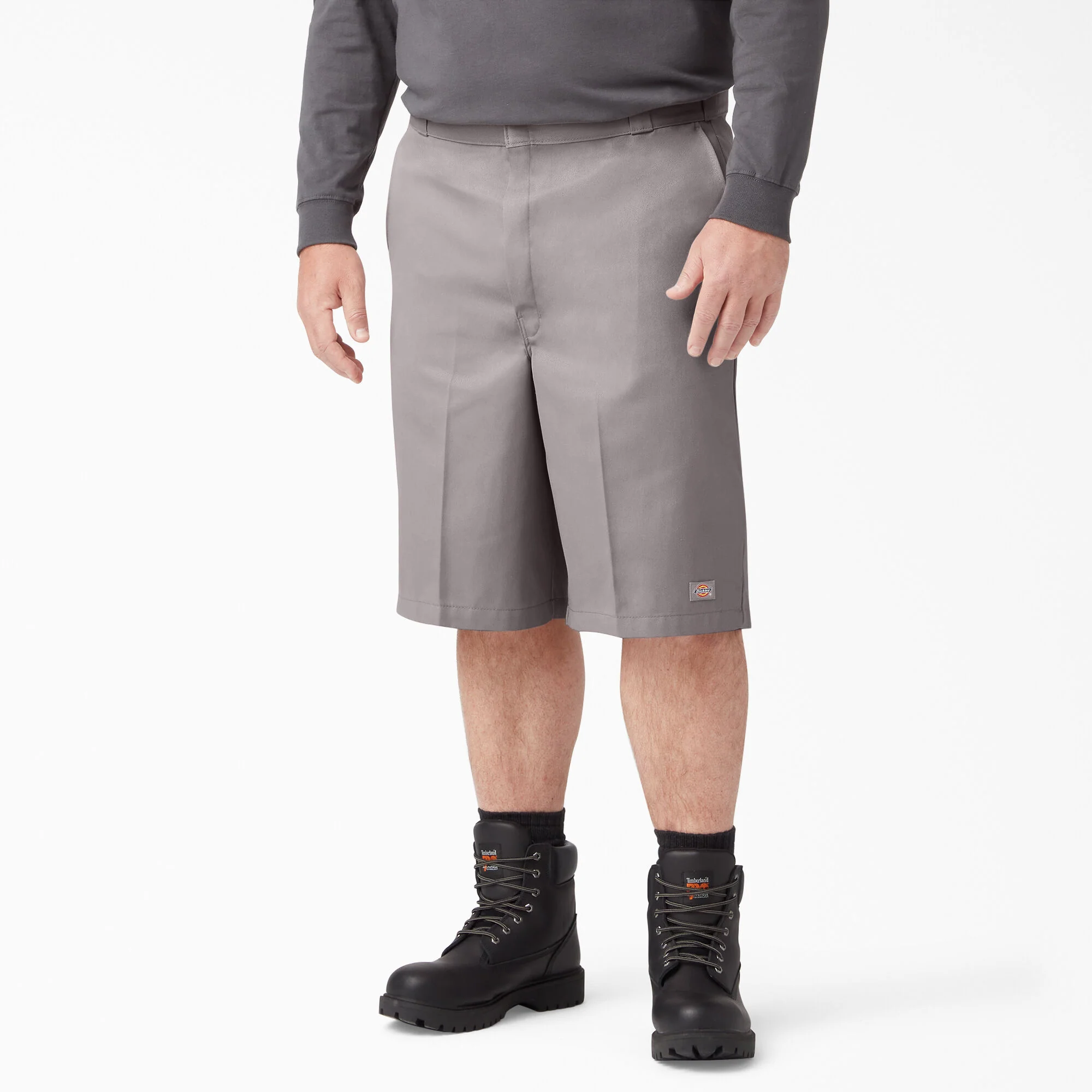 Dickies 13" Loose Fit Flat Front Work Shorts - Silver (42283) - Image 6