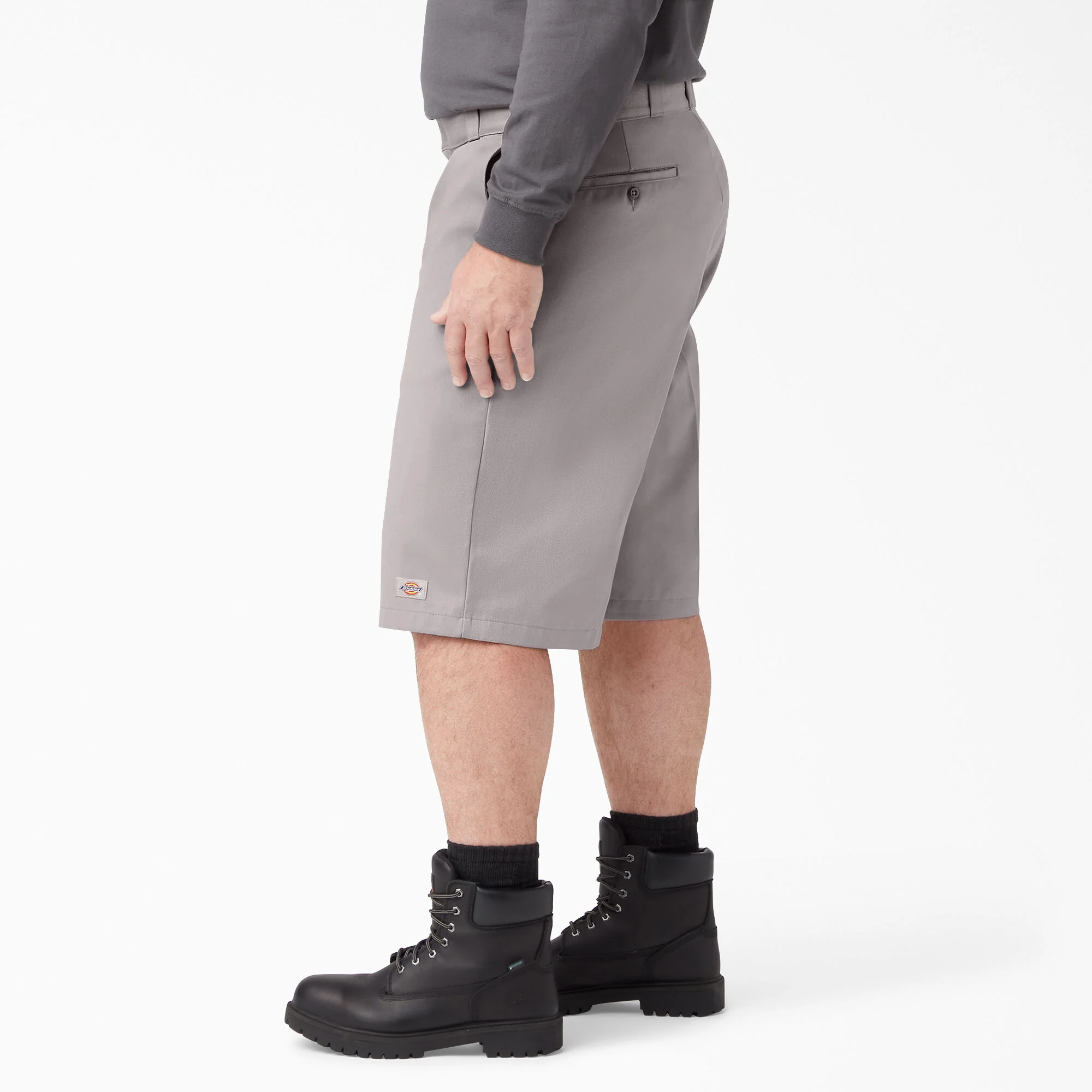 Dickies 13" Loose Fit Flat Front Work Shorts - Silver (42283) - Image 7